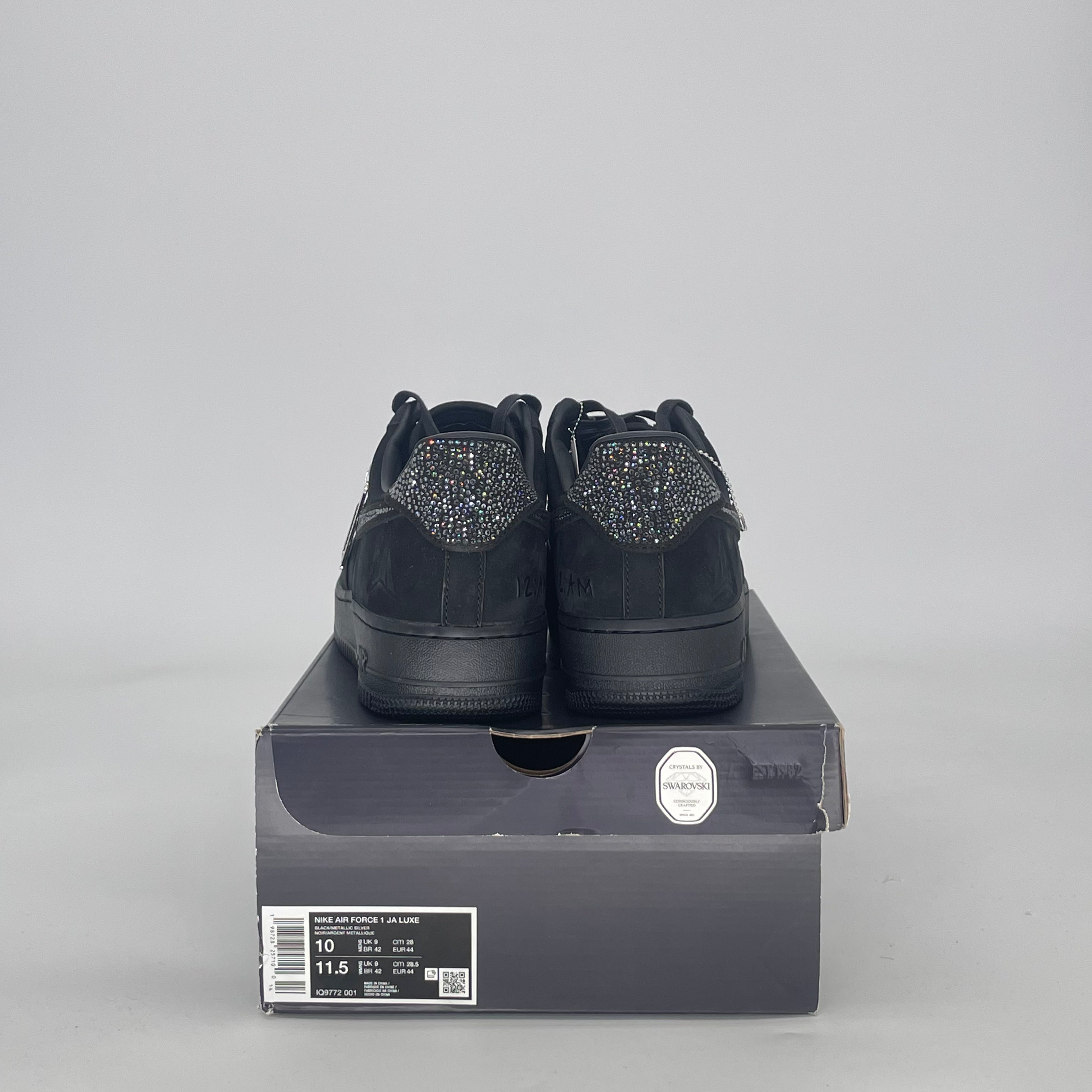 NIKE AIR FORCE 1 LOW JA MORANT SWAROVSKI IQ9772-001 SIZE 10/11.5W