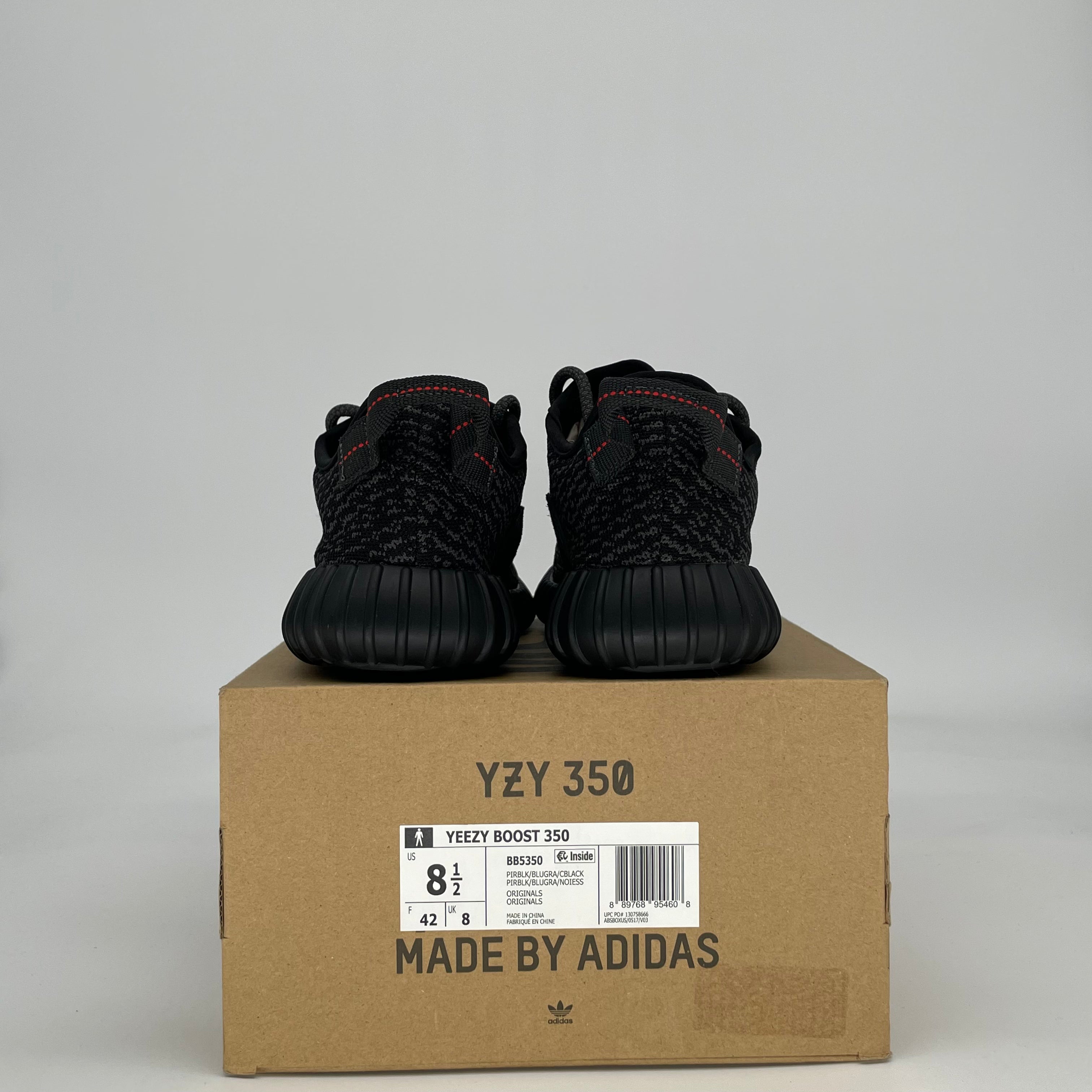 ADIDAS YEEZY 350 PIRATE BLACK BB5350 SIZE 8.5/10W