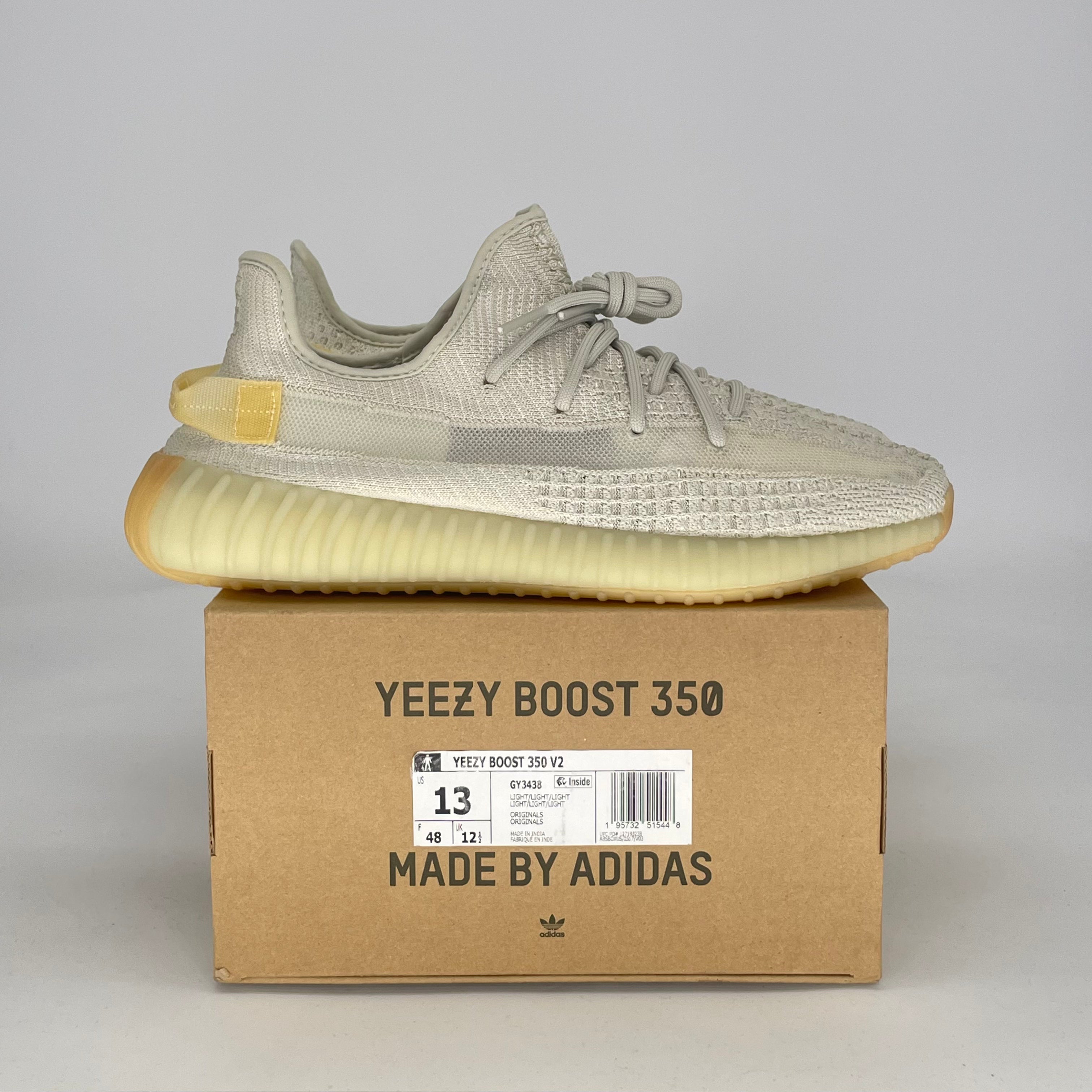 ADIDAS YEEZY BOOST 350 V2 LIGHT GY3438 SIZE 13/14.5W