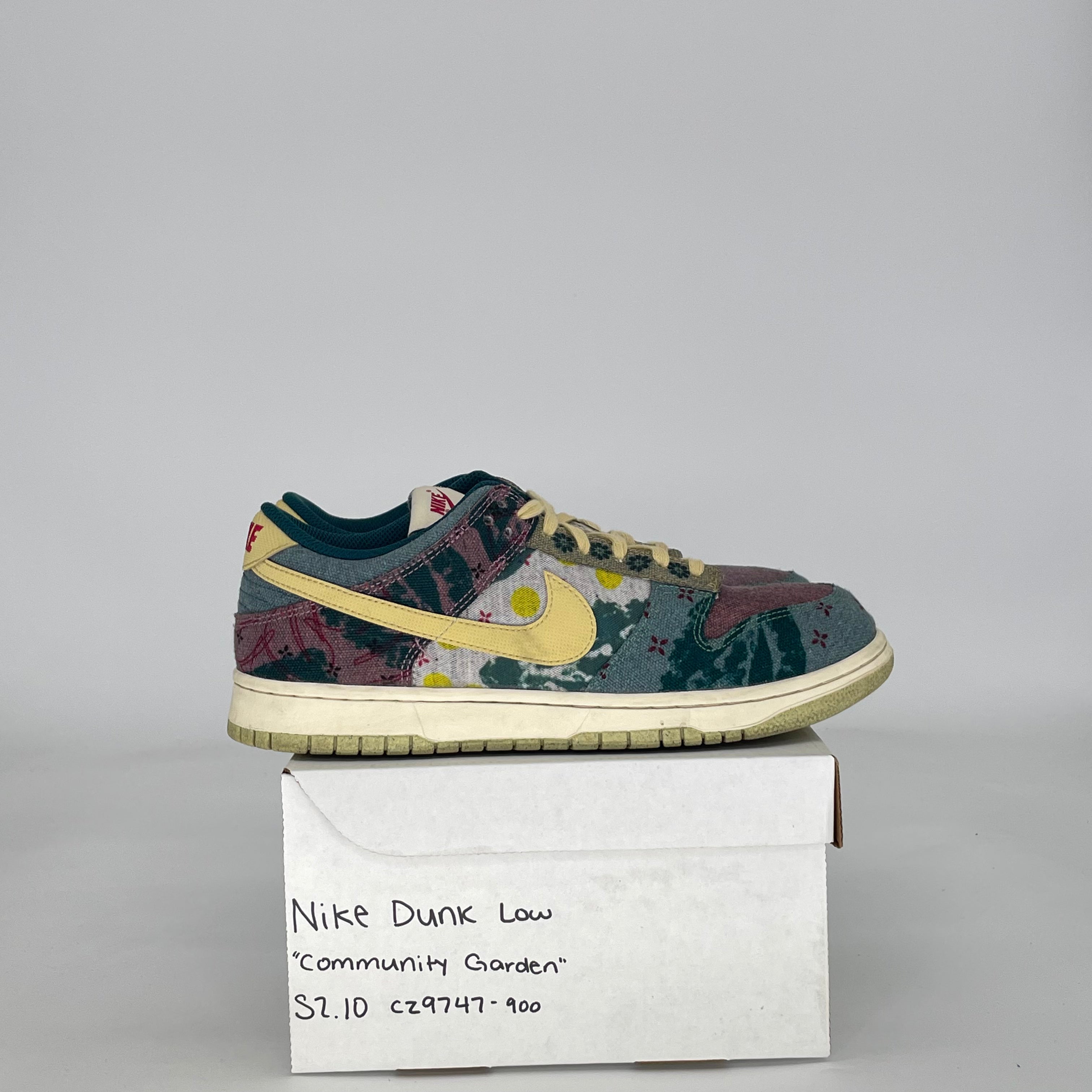 NIKE DUNK LOW COMMUNITY GARDEN CZ9747-900 SIZE 10/11.5W