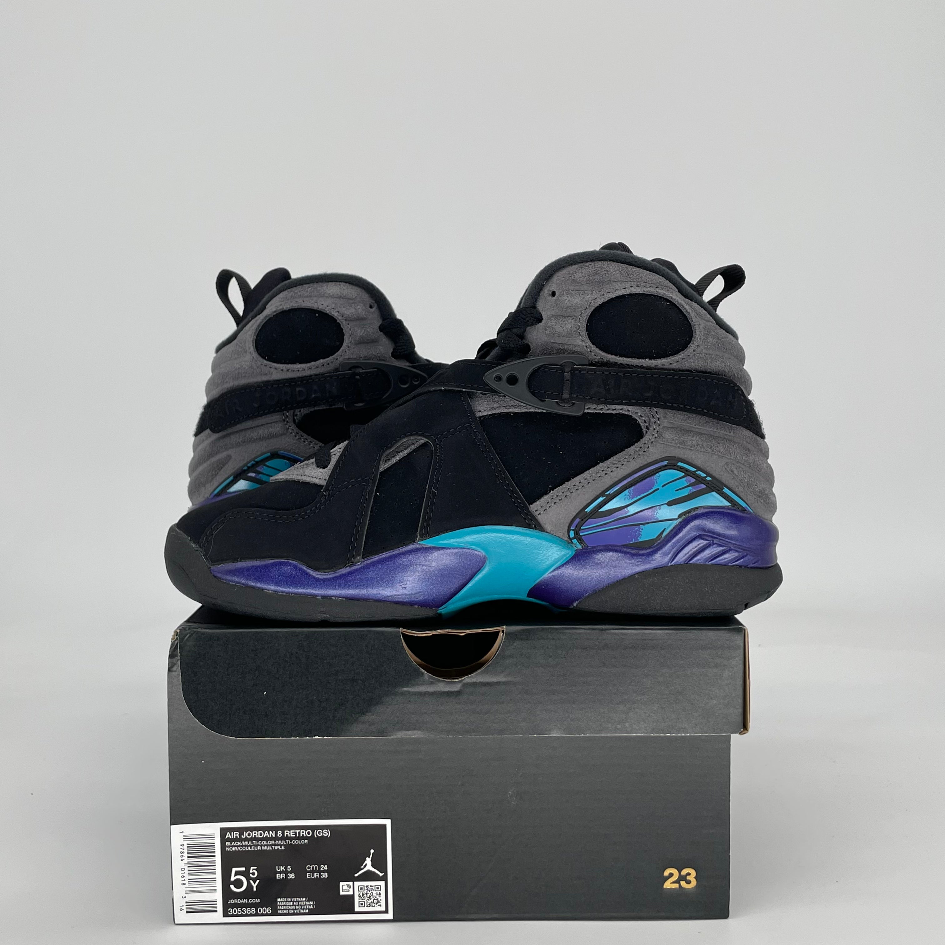 AIR JORDAN 8 AQUA 305368-006 SIZE 5.5/7W