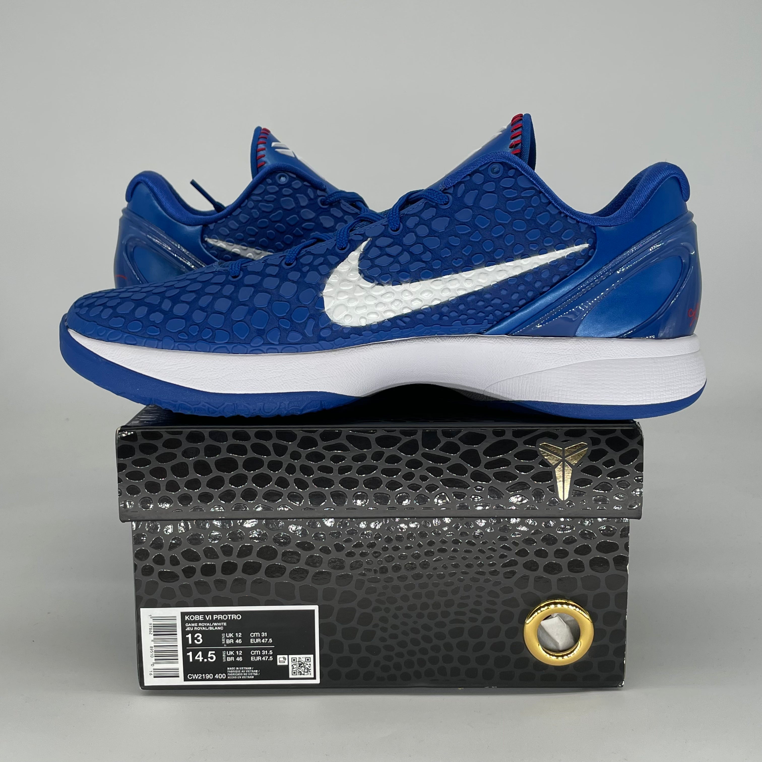 NIKE KOBE 6 PROTRO DODGERS CW2190-400 SIZE 13/14.5W