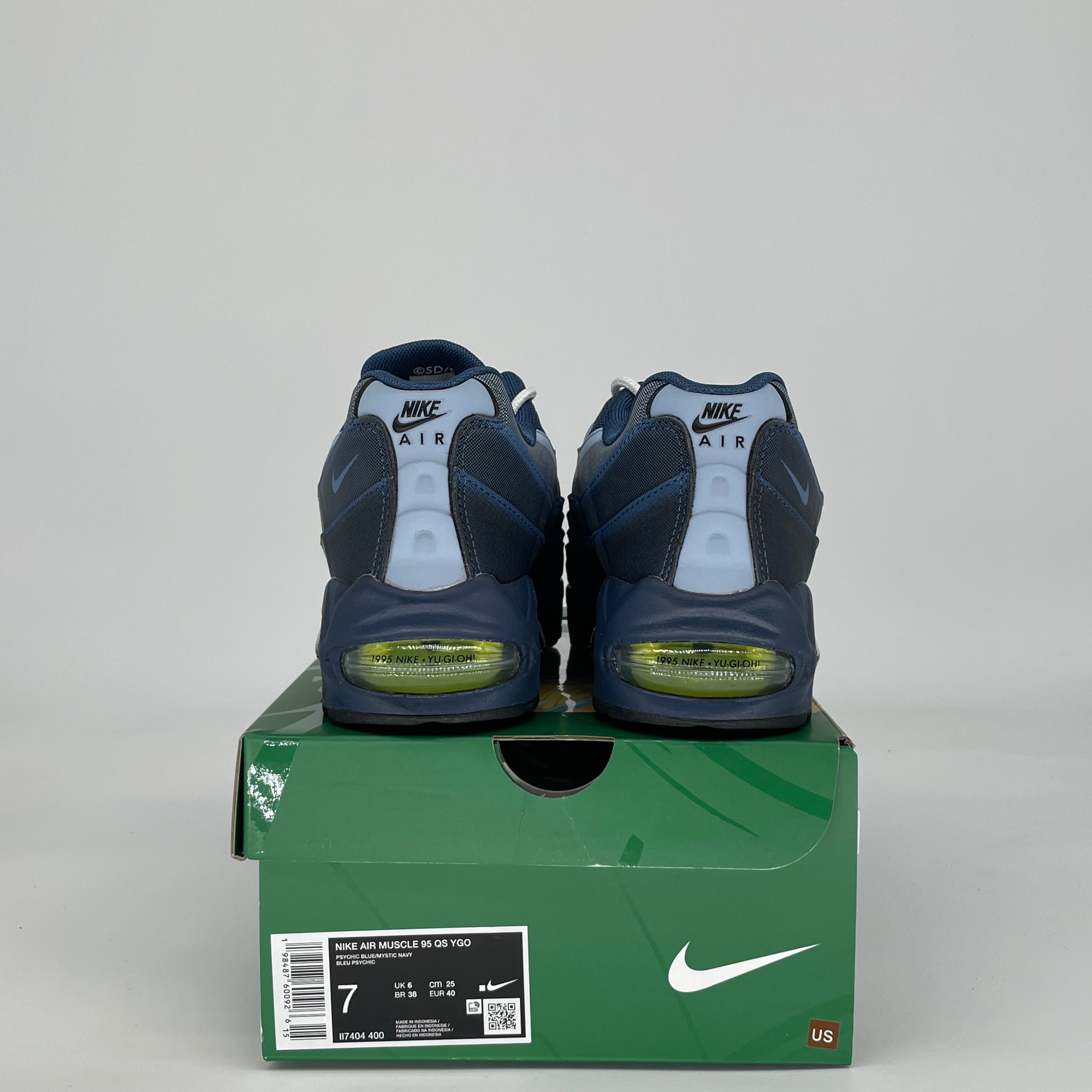 NIKE AIR MAX MUSCLE 95 YU-GI-OH! JOEY WITH PROMO CARD II7404-400 SIZE 7/8.5W
