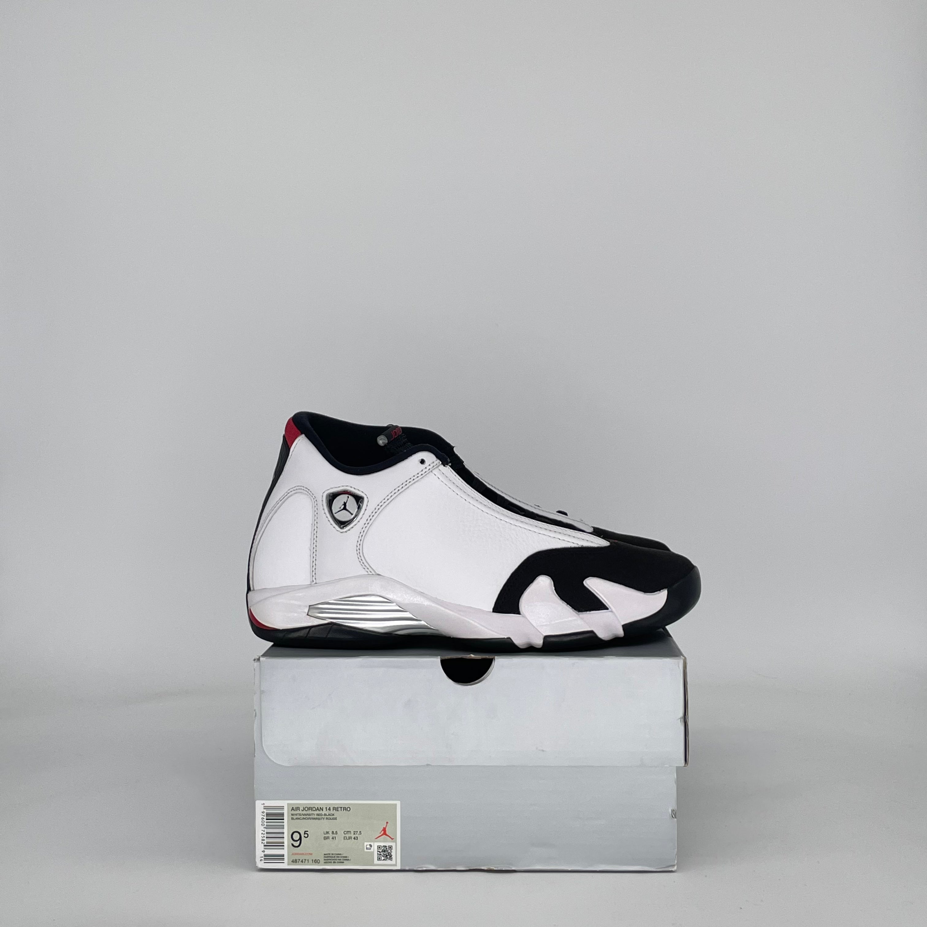 AIR JORDAN 14 BLACK TOE (2024) 487471-160 SIZE 9.5/11W