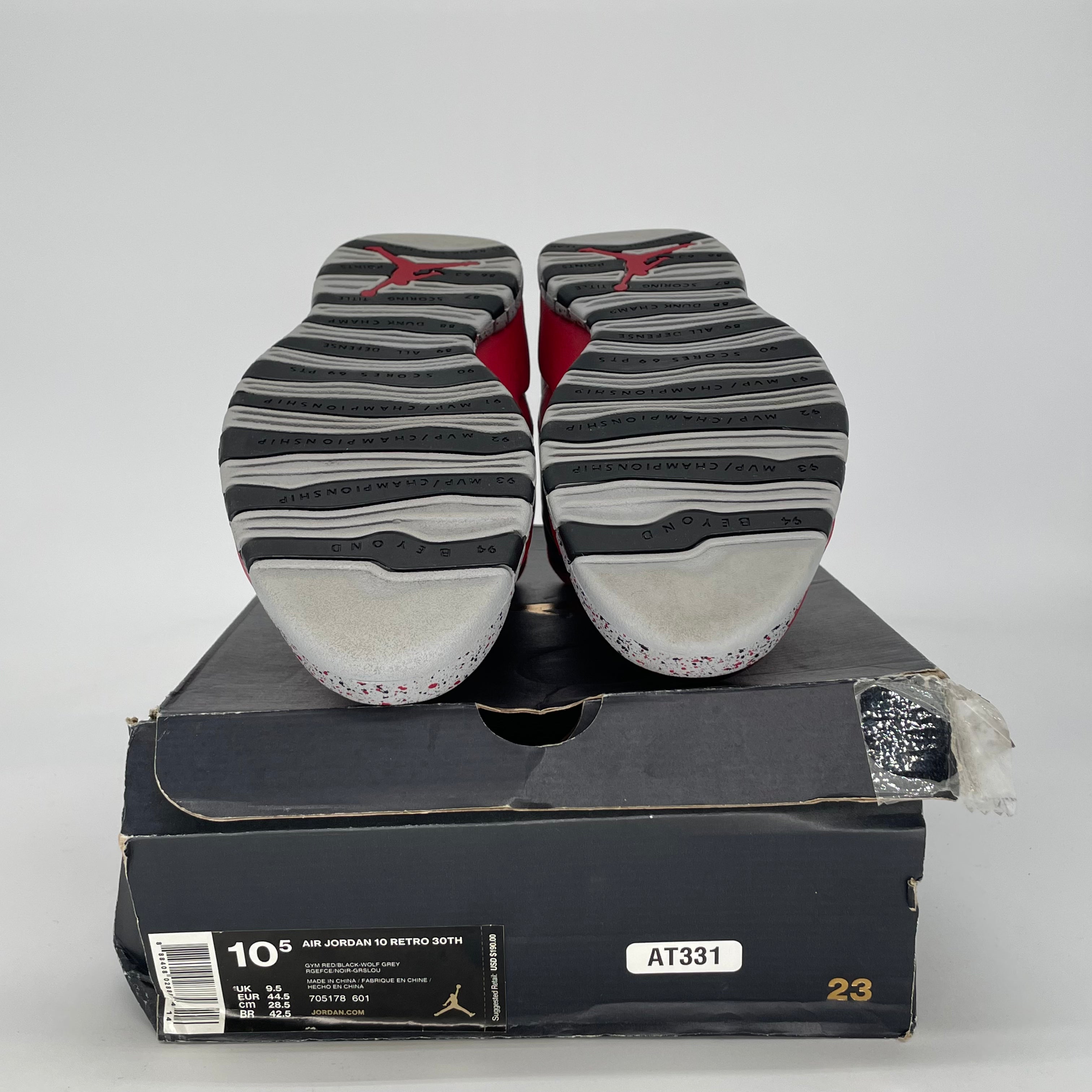AIR JORDAN 10 BULLS OVER BROADWAY 705178-601 SIZE 10.5/12W