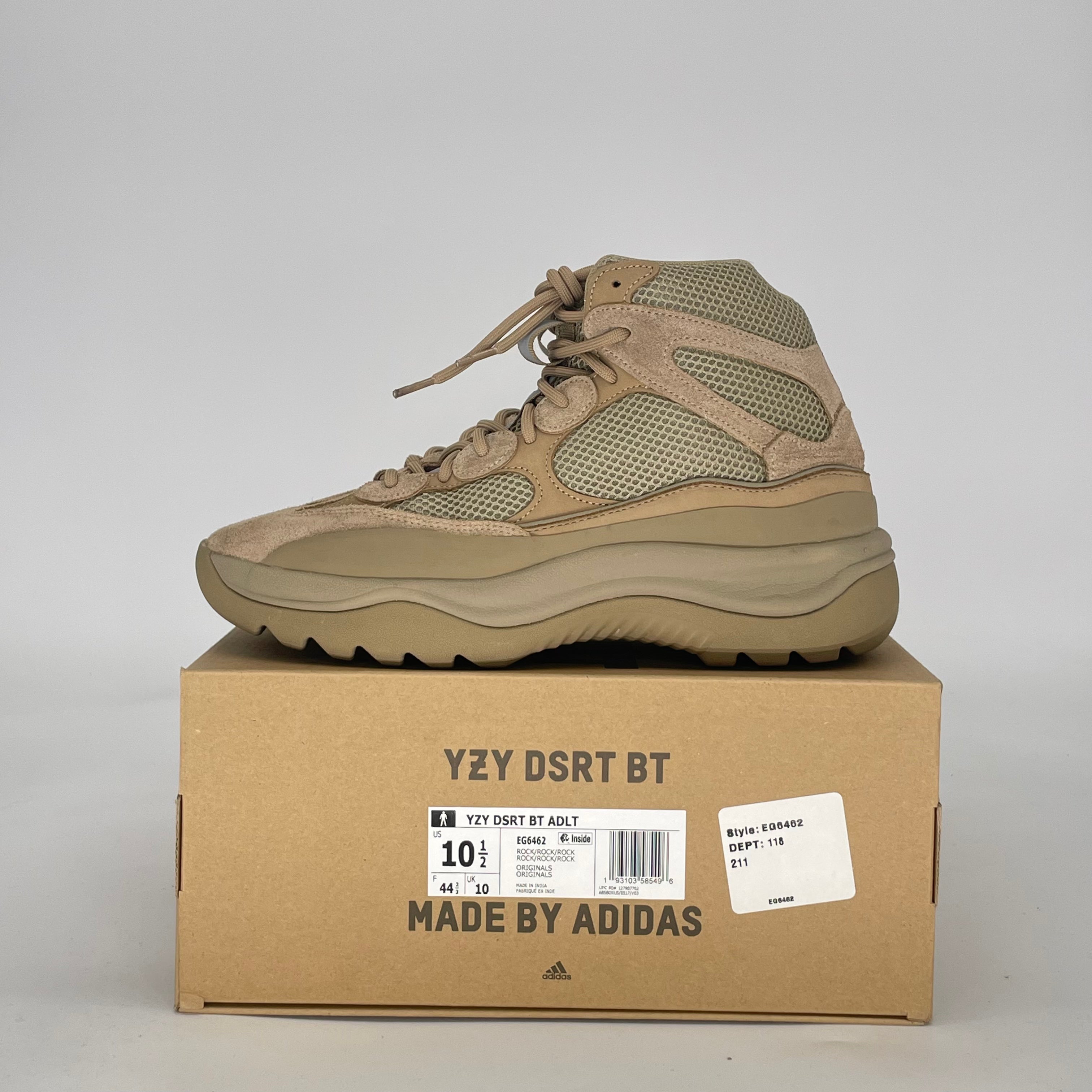 ADIDAS YEEZY DESERT BOOT ROCK EG6462 SIZE 10.5/12W