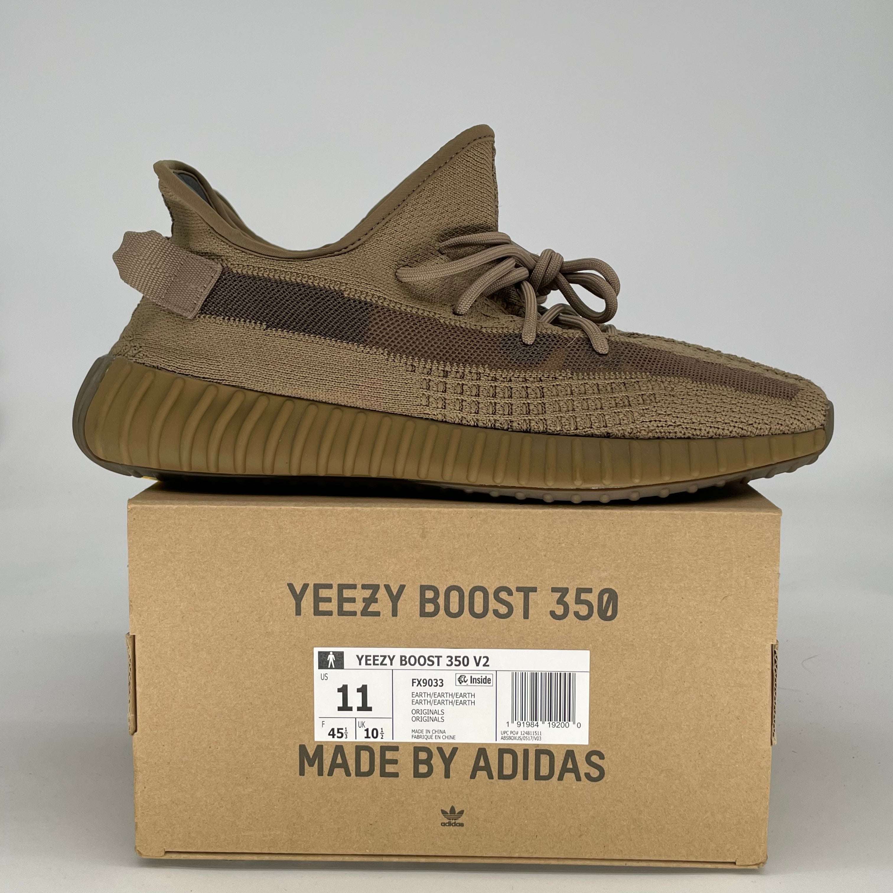 ADIDAS YEEZY 350 V2 EARTH FX9033 SIZE 11/12.5W