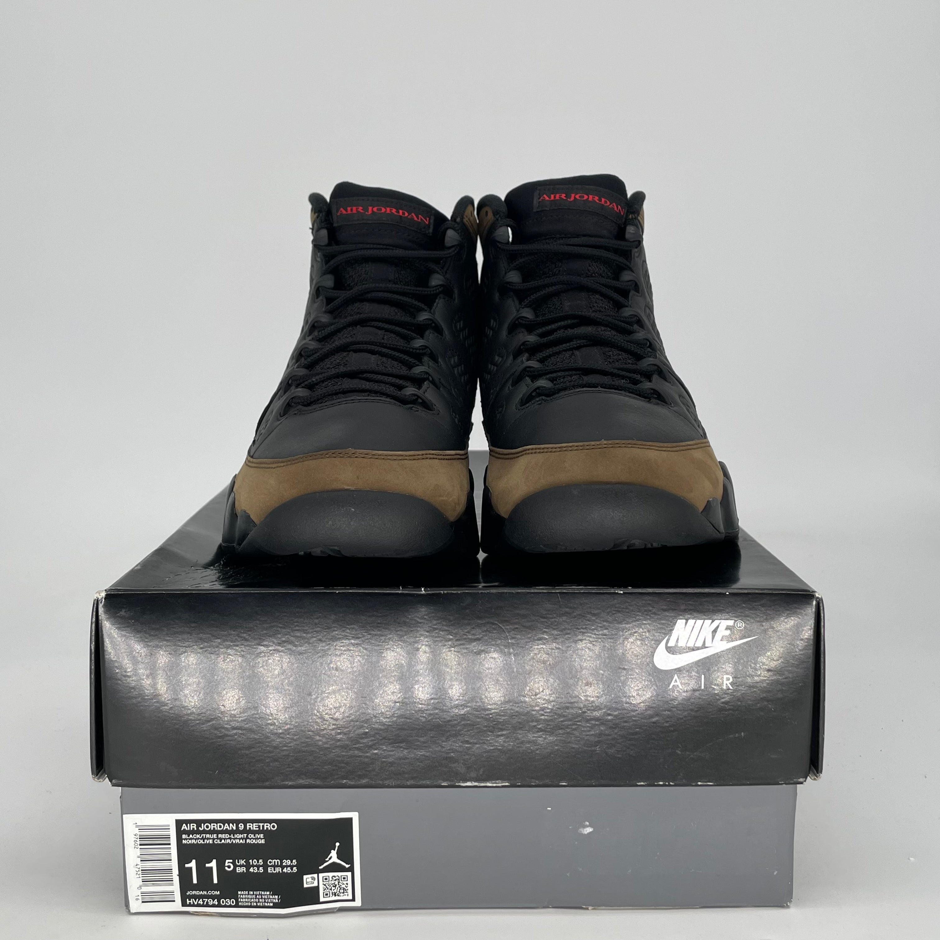 AIR JORDAN 9 OLIVE HV4794-030 SIZE 11.5/13W