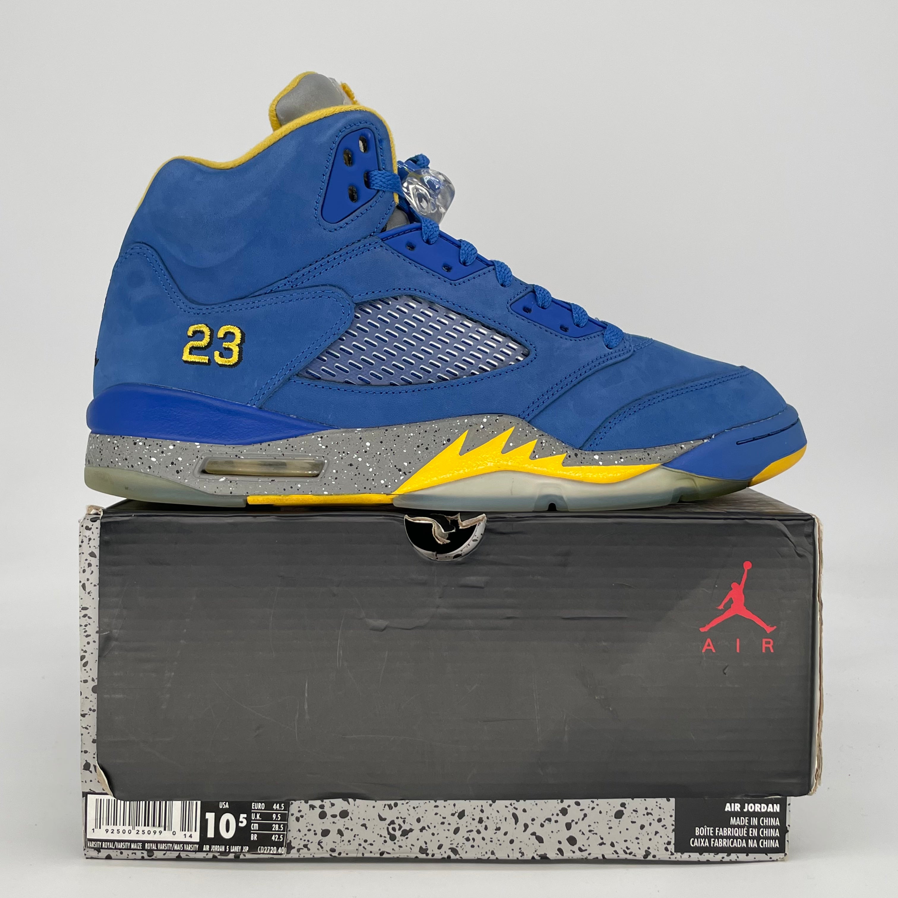 AIR JORDAN 5 LANEY VARSITY ROYAL CD2720-400 SIZE 10.5/12W