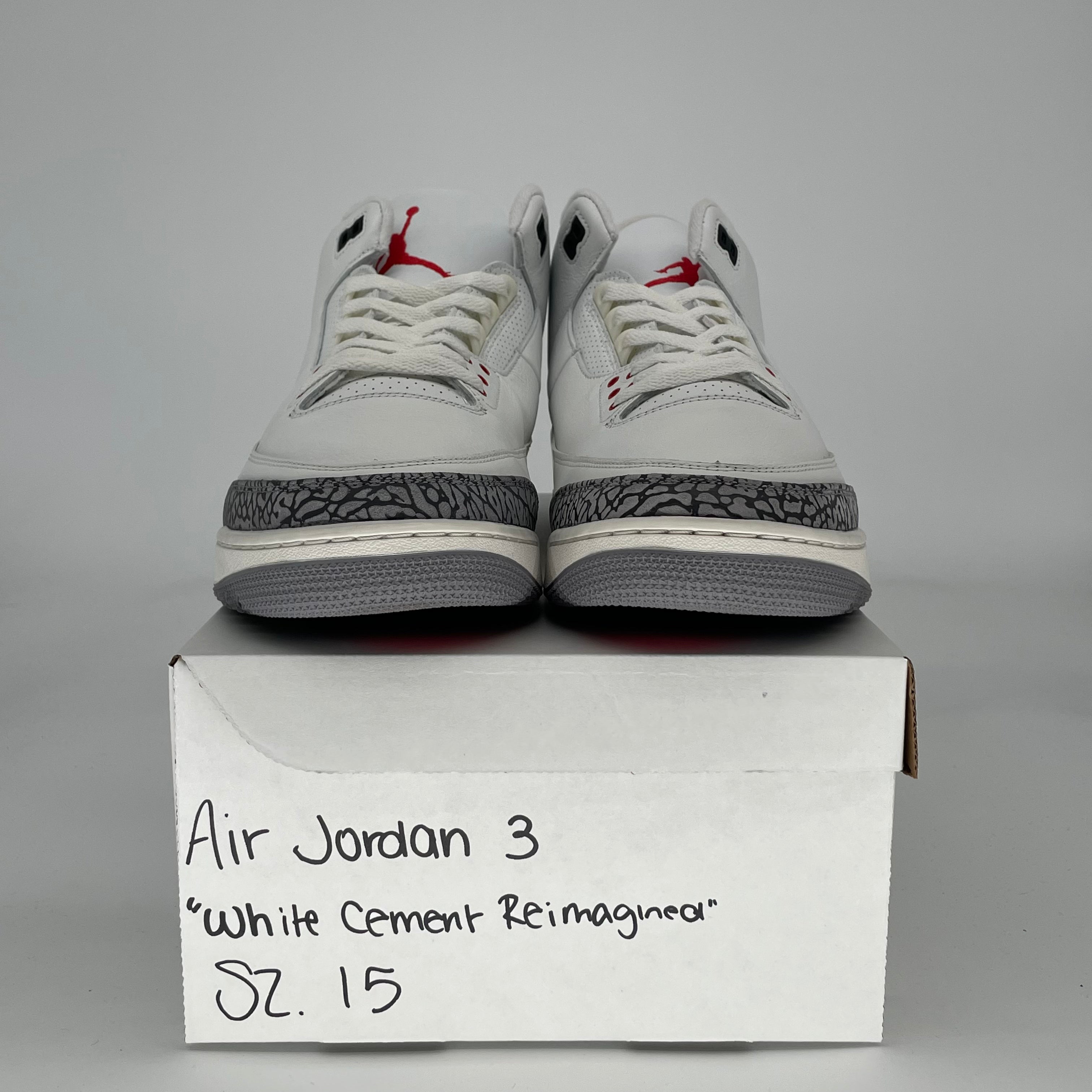 AIR JORDAN 3 WHITE CEMENT REIMAGINED DN3707-100 SIZE 15/16.5W