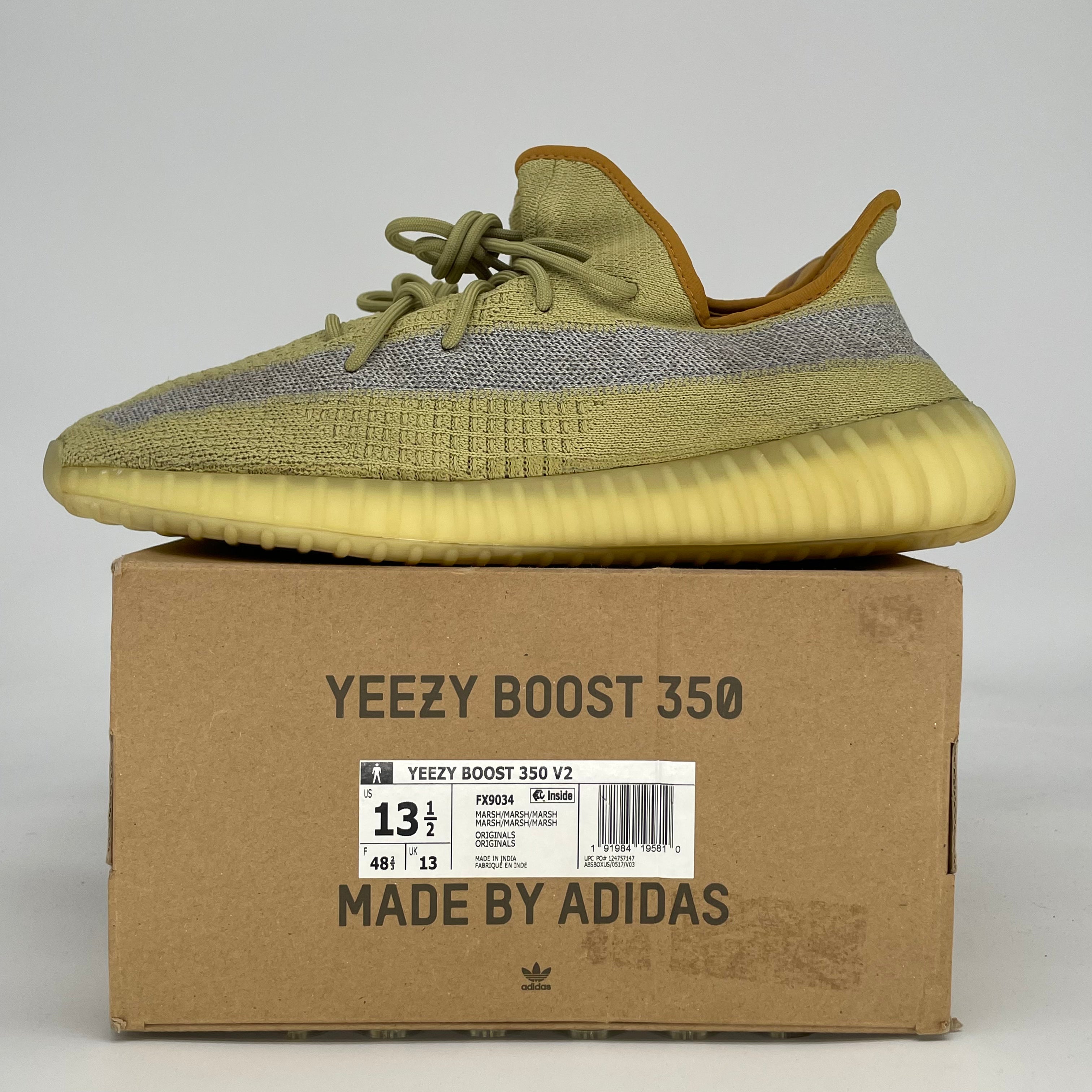 ADIDAS YEEZY BOOST 350 V2 MARSH FX9034 SIZE 13.5/15W