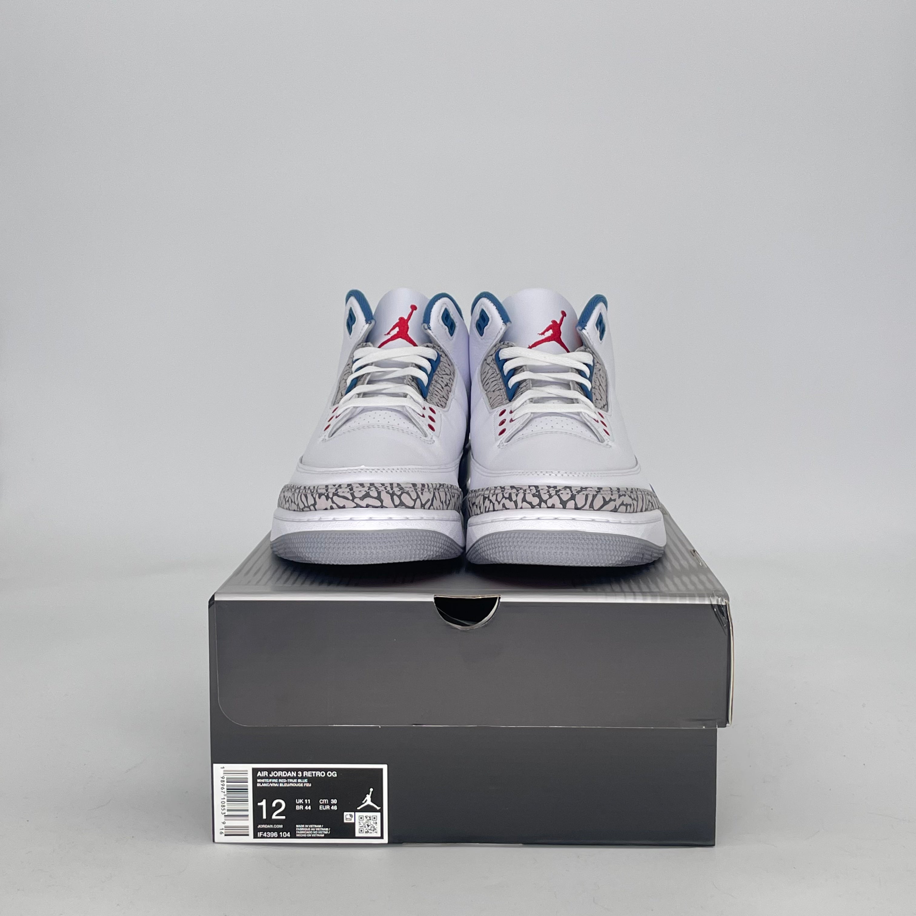 AIR JORDAN 3 TRUE BLUE IF4396-104 SIZE 12/13.5W