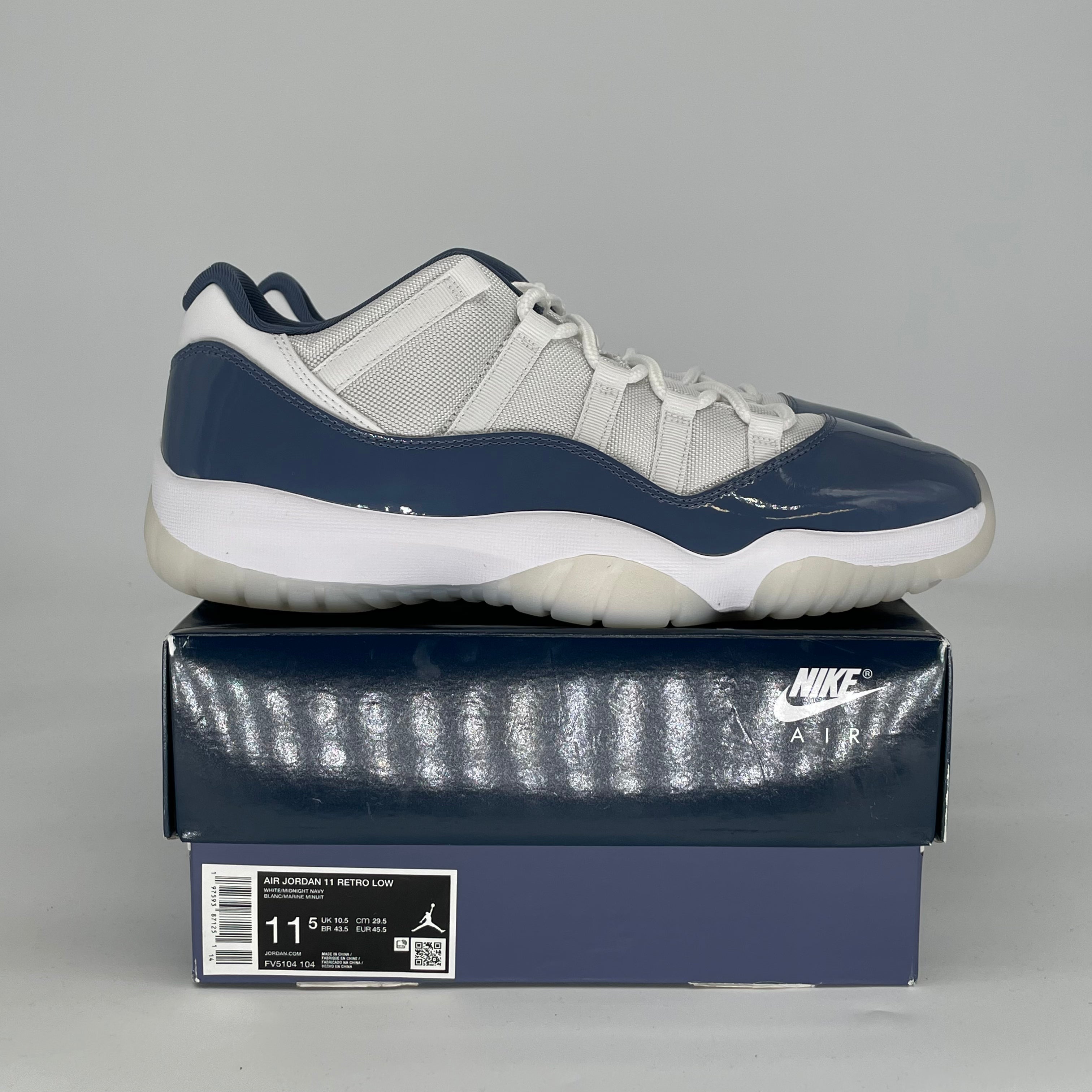 AIR JORDAN 11 LOW DIFFUSED BLUE FV5104-104 SIZE 11.5/13W
