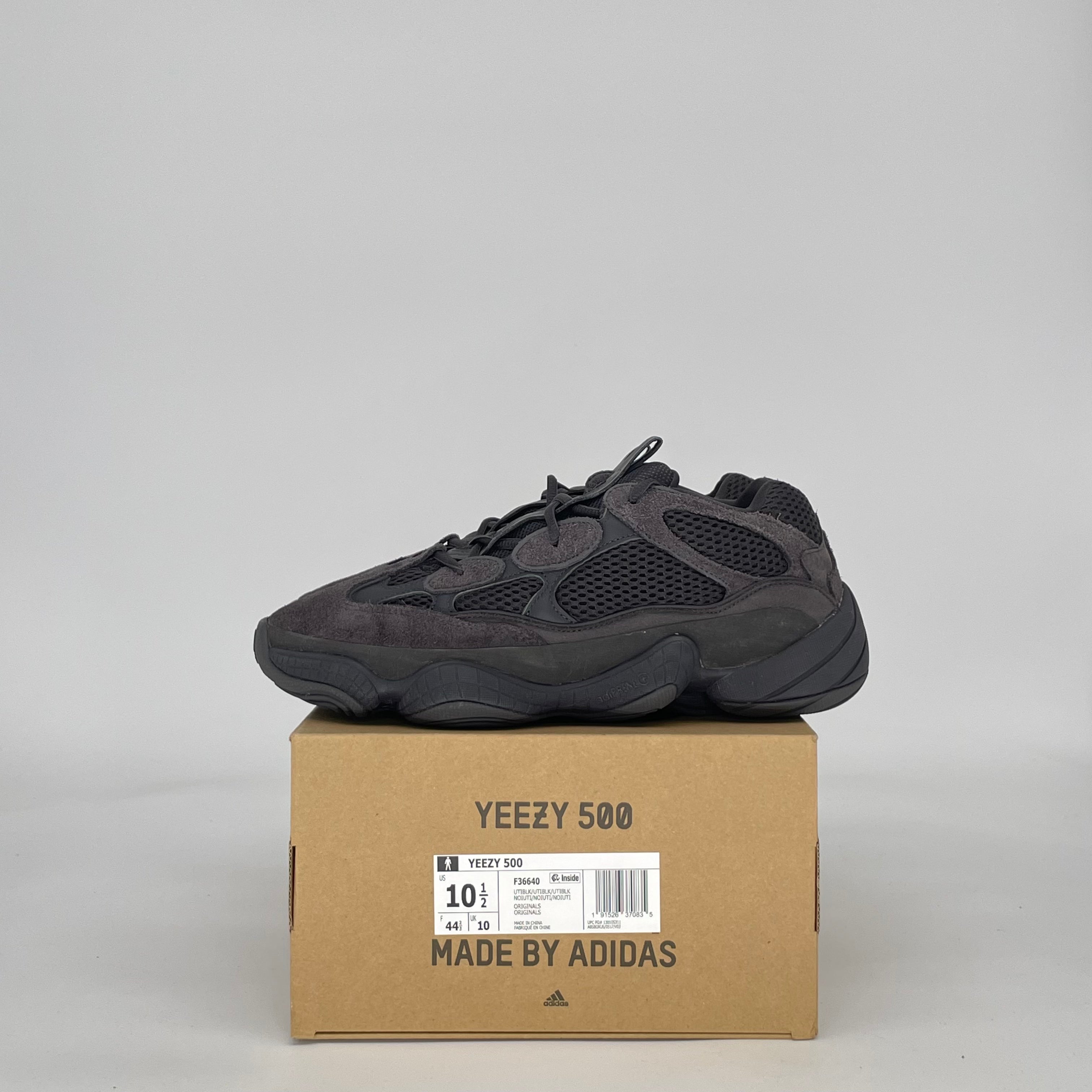 ADIDAS YEEZY 500 UTILITY BLACK F36640 SIZE 10.5/12W