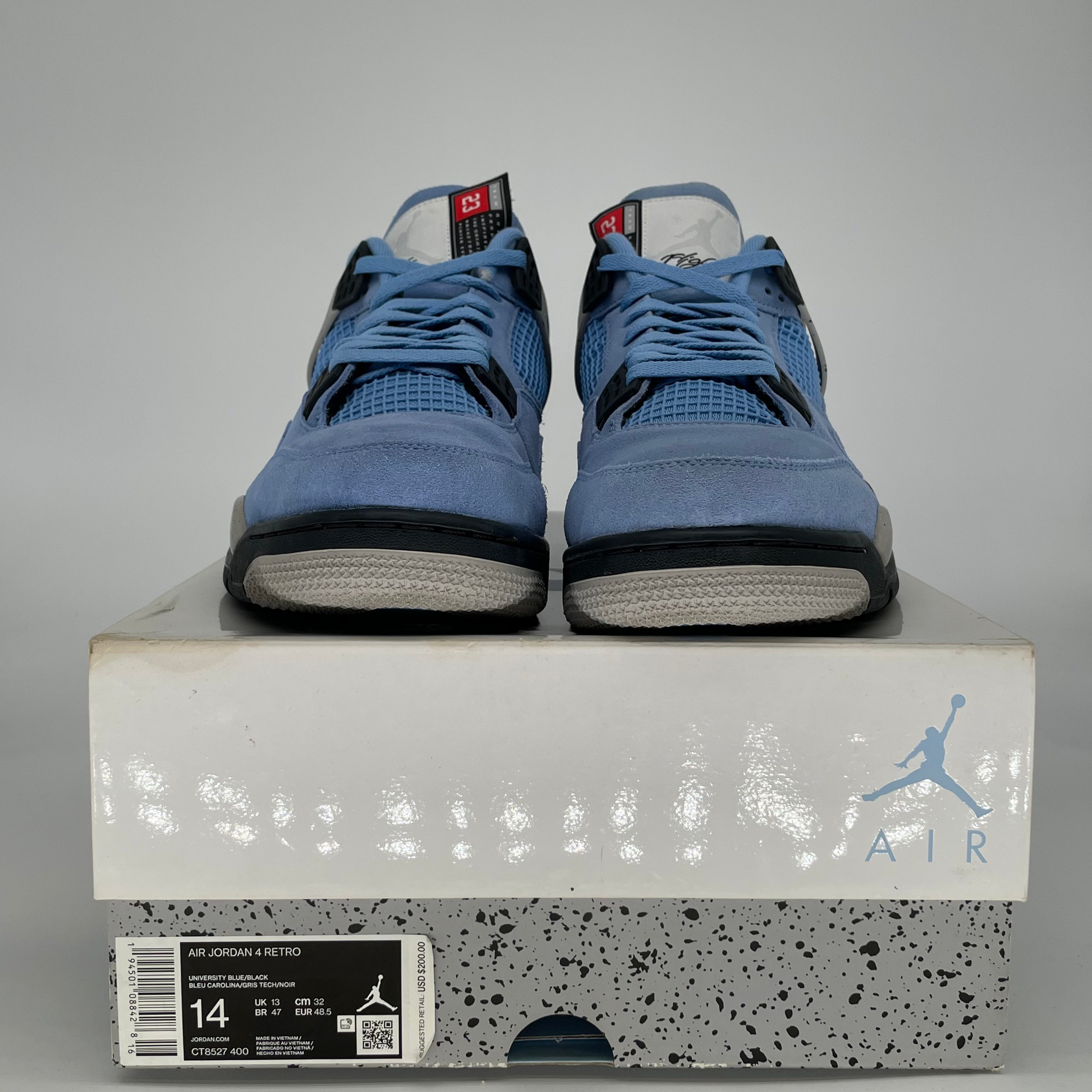 AIR JORDAN 4 UNIVERSITY BLUE CT8527-400 SIZE 14/15.5W