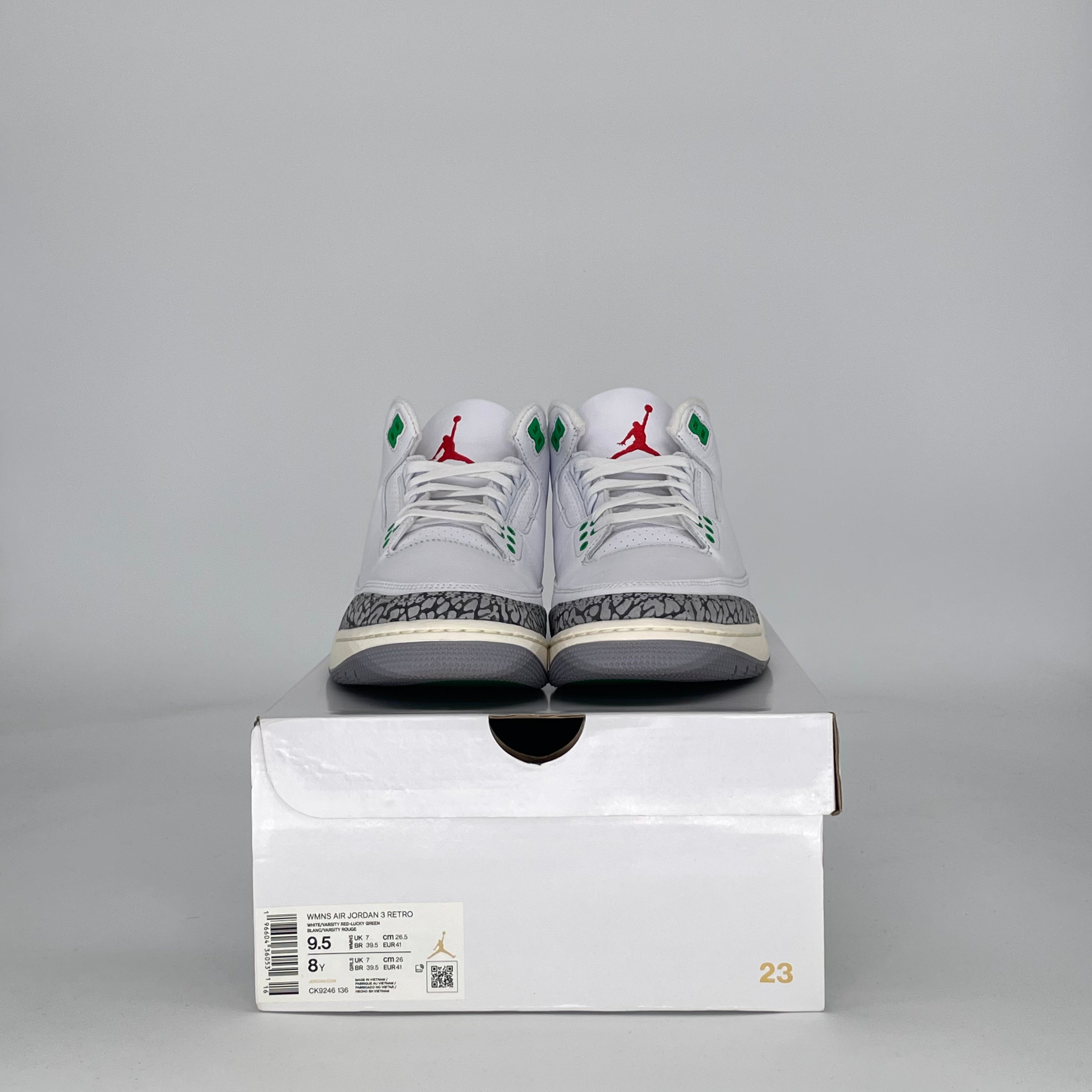 AIR JORDAN 3 LUCKY GREEN CK9246-136 SIZE 8/9.5W