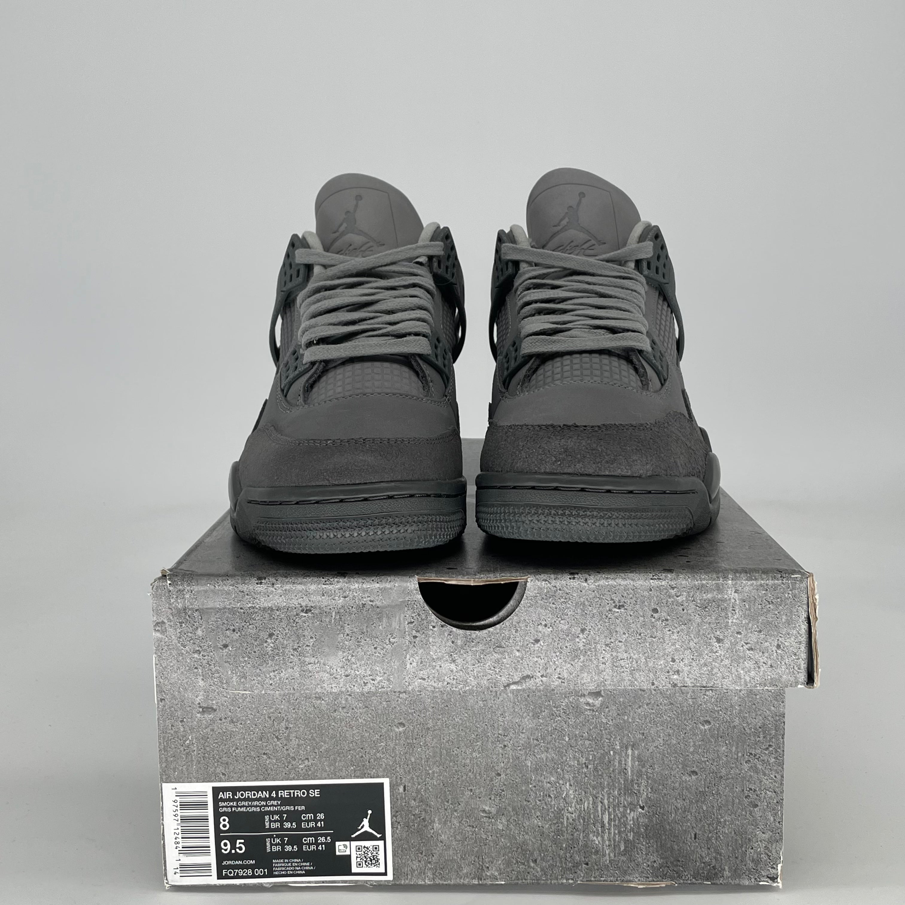 AIR JORDAN 4 WET CEMENT HM8965-001 SIZE 8/9.5W