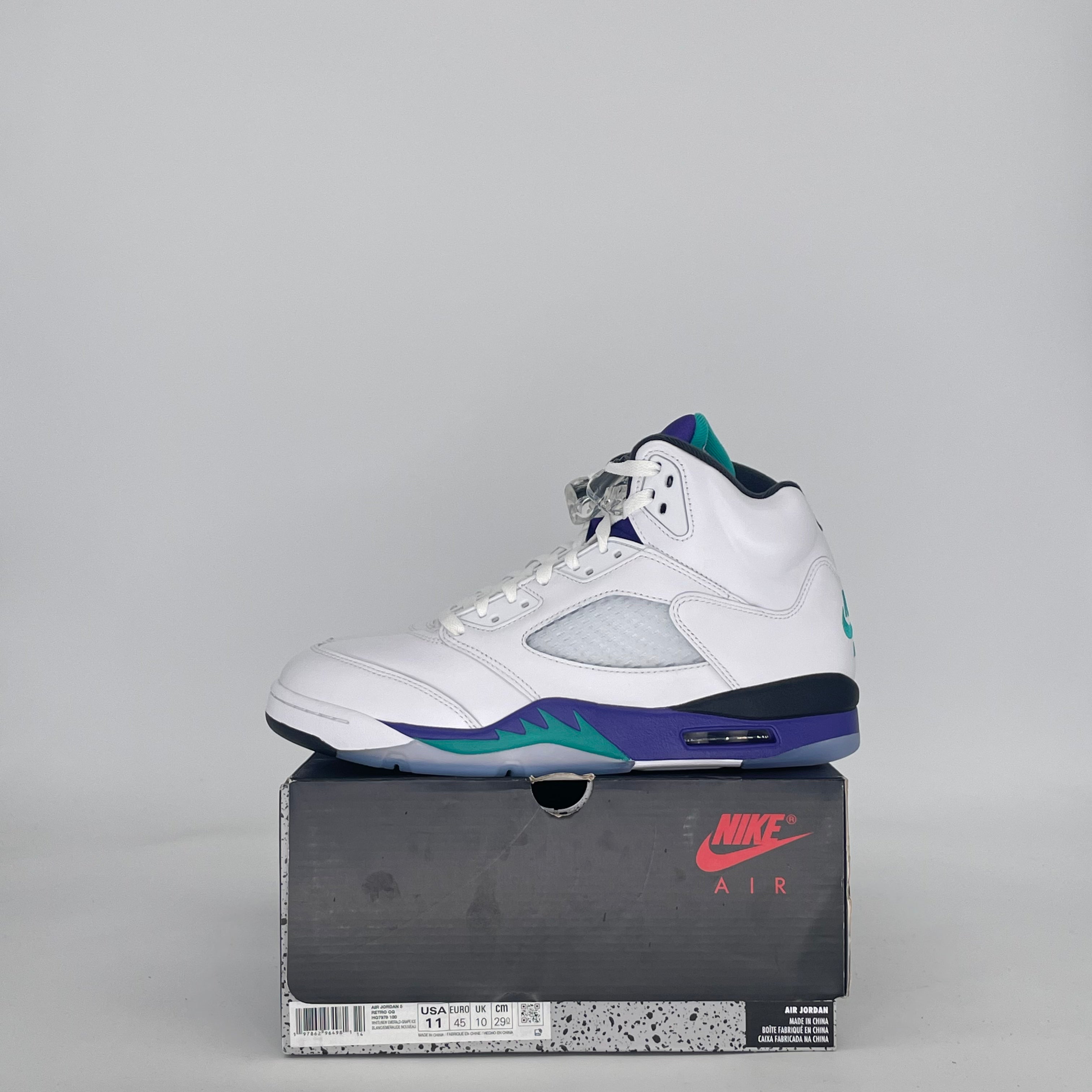 AIR JORDAN 5 GRAPE HQ7978-100 SIZE 11/12.5W