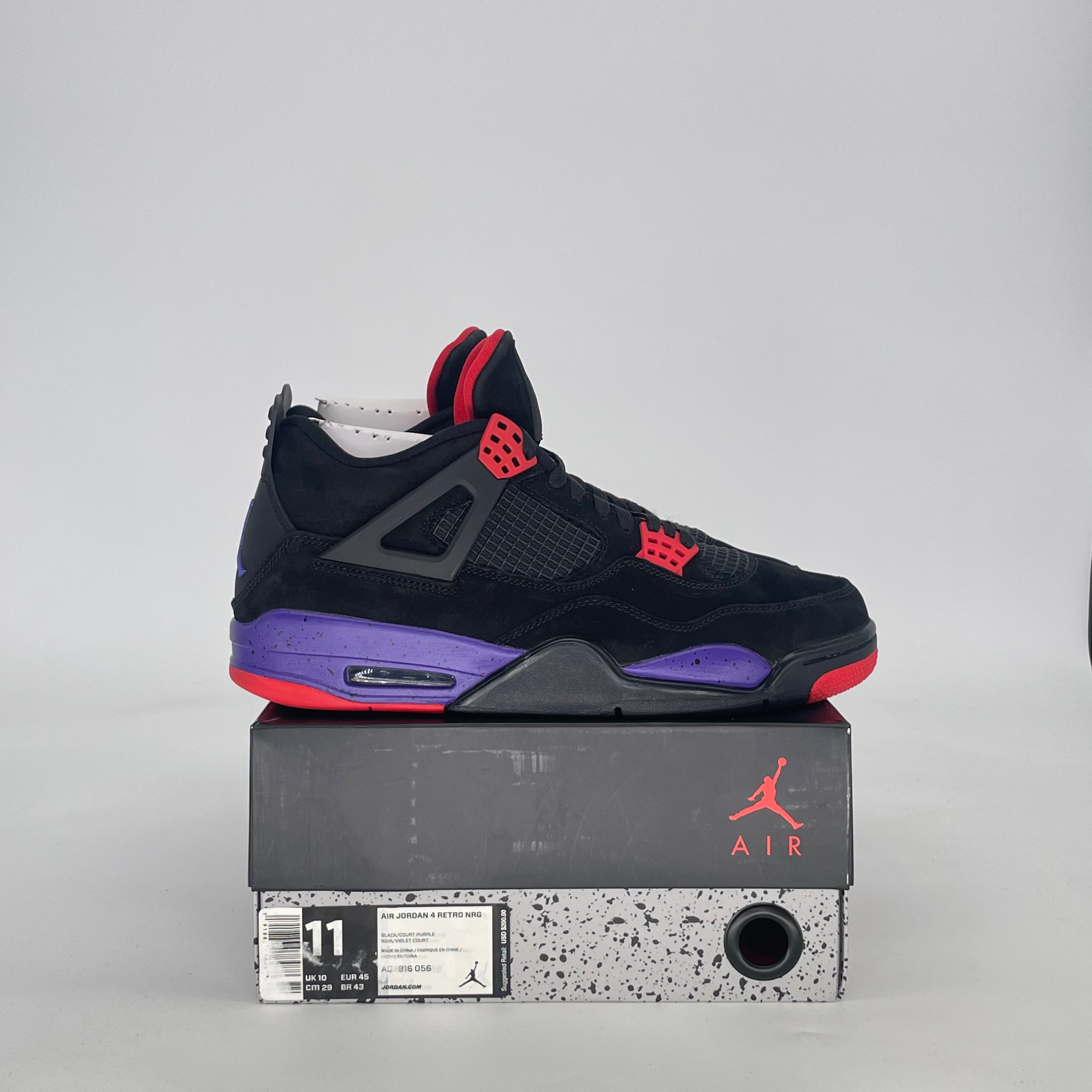 AIR JORDAN 4 RAPTORS DRAKE OVO AQ3816-056 SIZE 11/12.5W