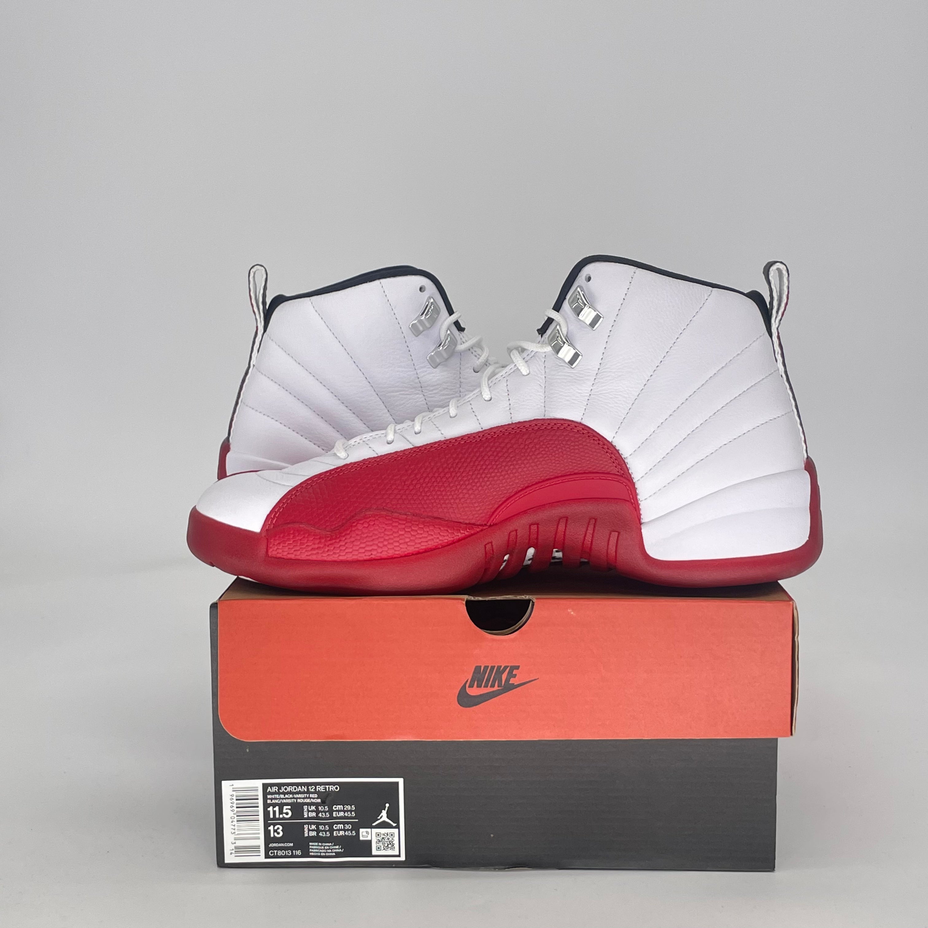 AIR JORDAN 12 CHERRY CT8013-116 SIZE 11.5/13W