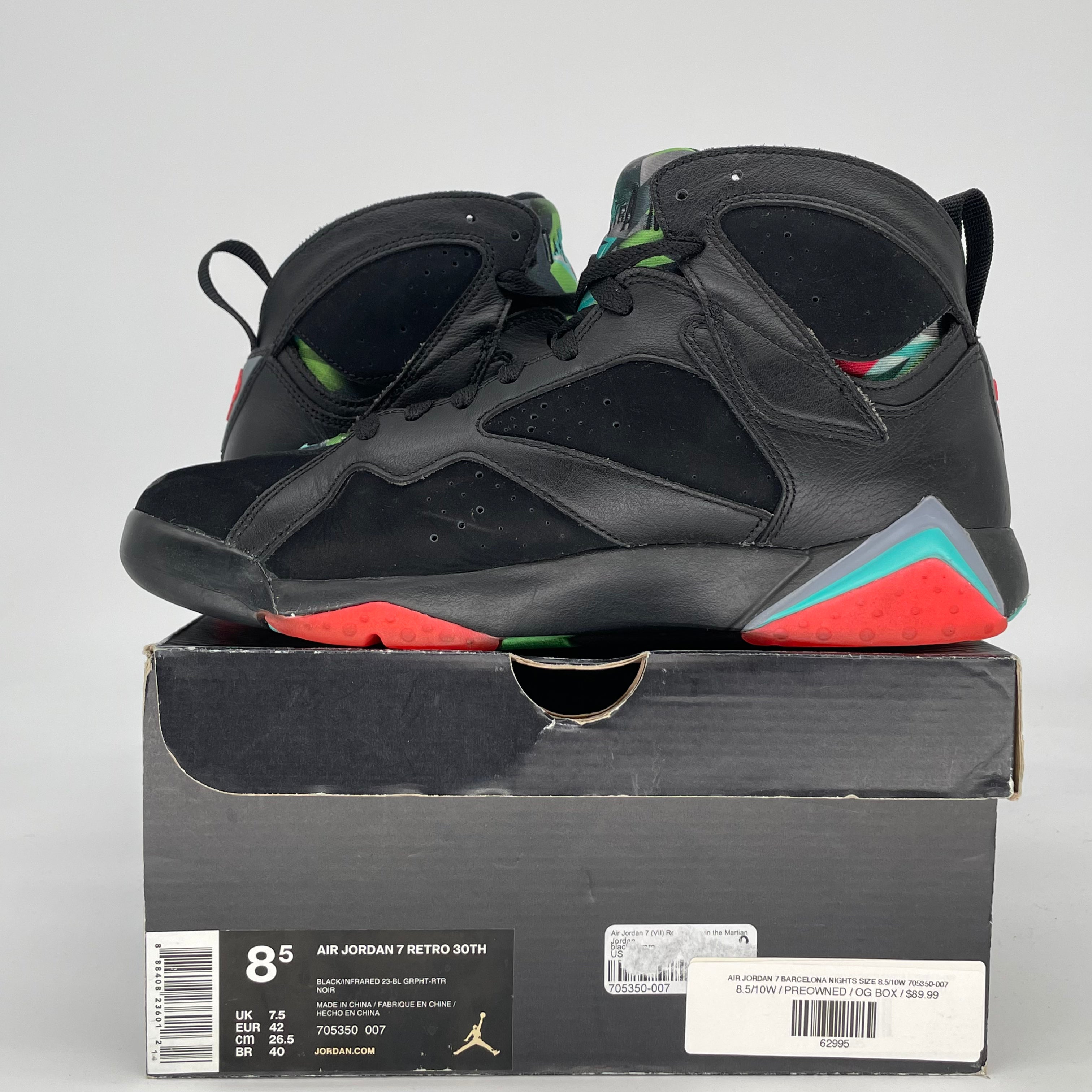 AIR JORDAN 7 BARCELONA NIGHTS SIZE 8.5/10W 705350-007