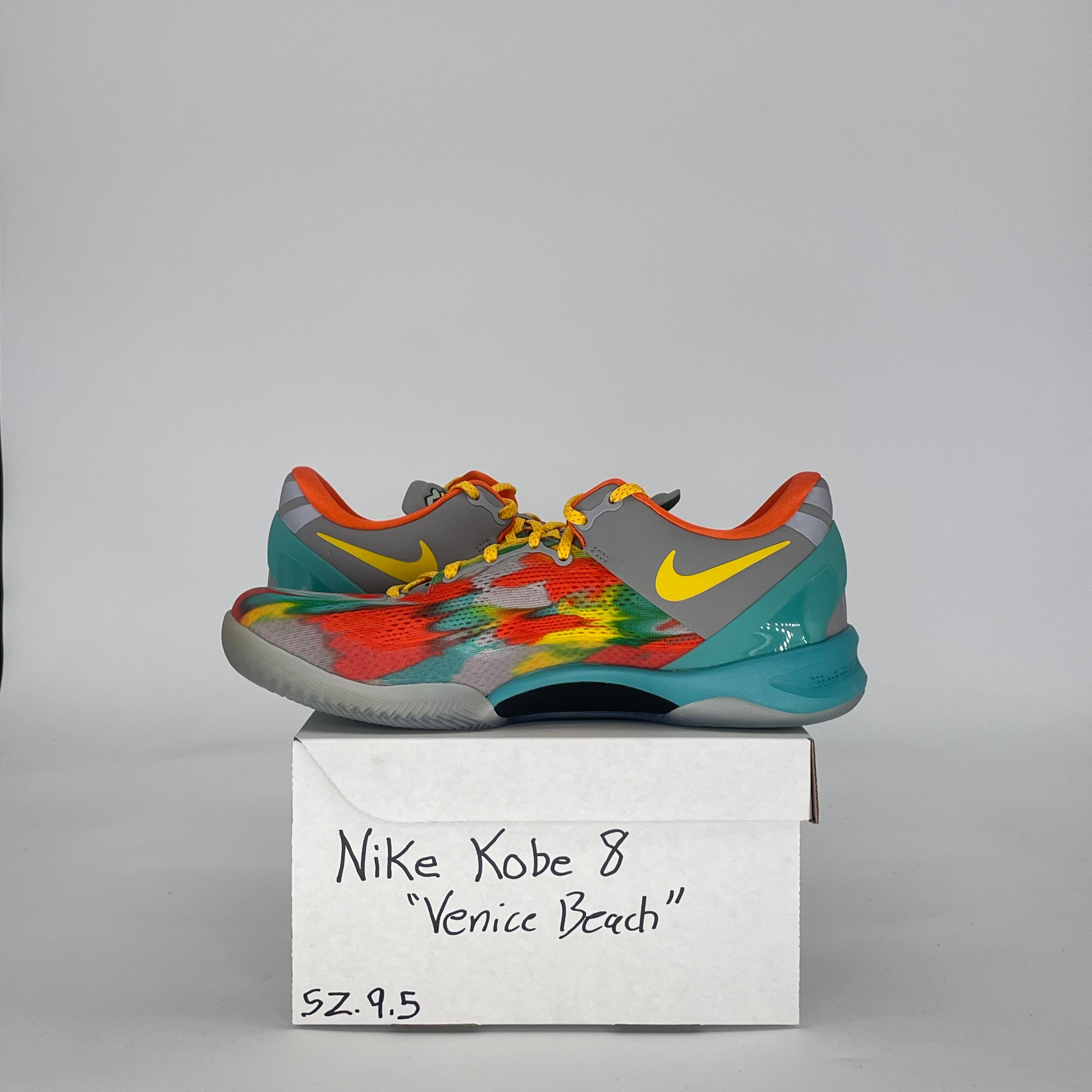 NIKE KOBE 8 PROTRO VENICE BEACH FQ3548-001 SIZE 9.5/11W