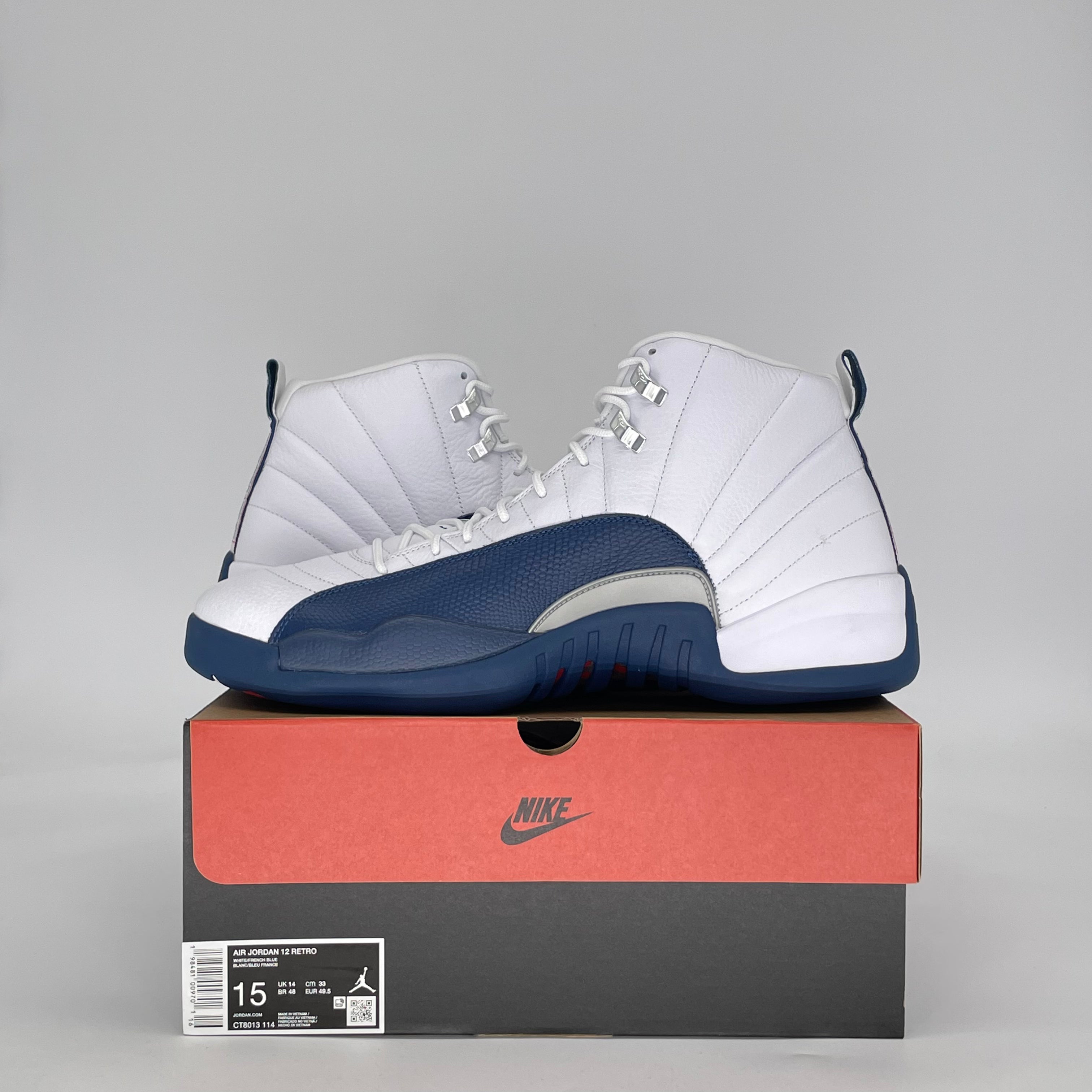 AIR JORDAN 12 FRENCH BLUE CT8013-114 SIZE 15/16.5W