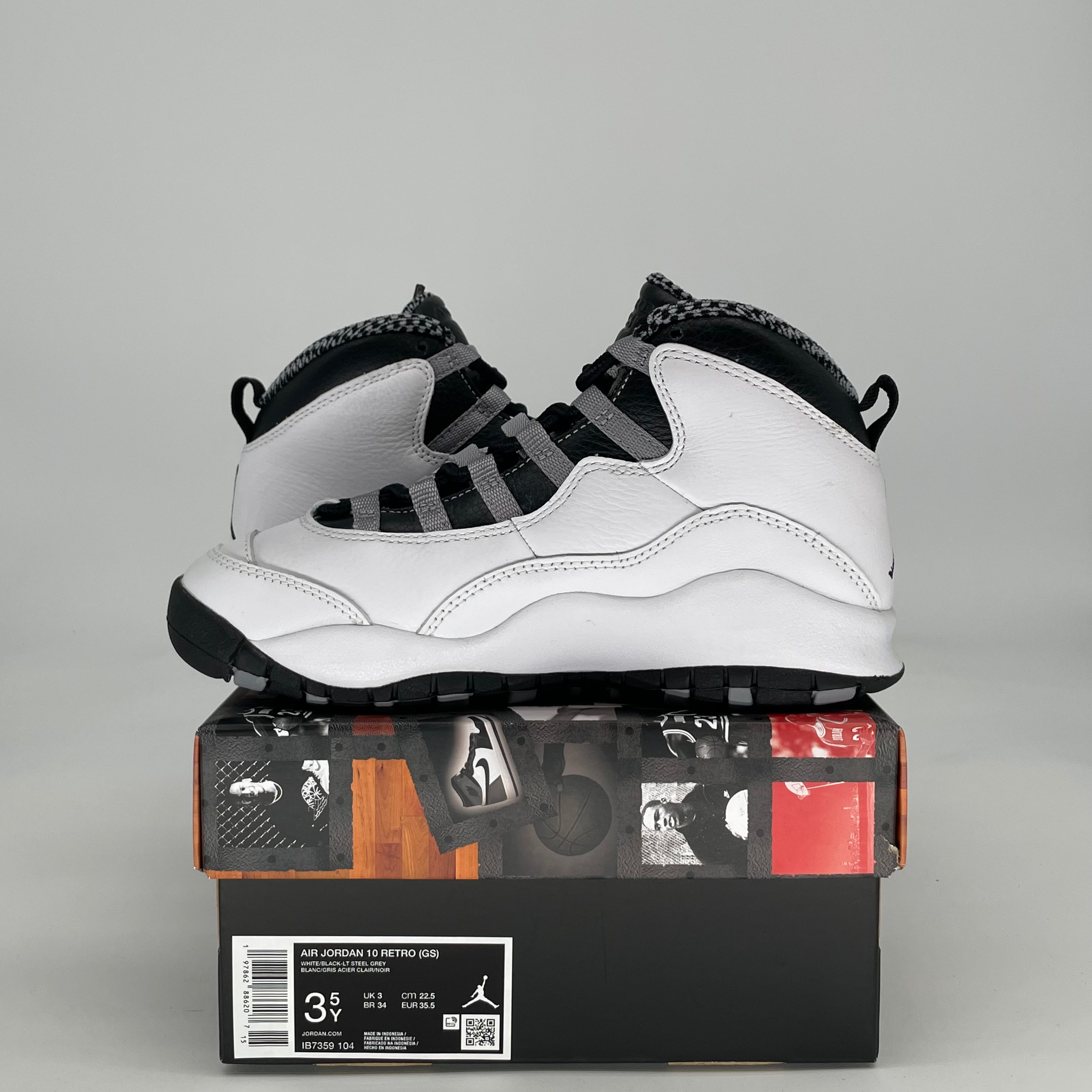 AIR JORDAN 10 STEEL IB7359-104 SIZE 3.5/5W