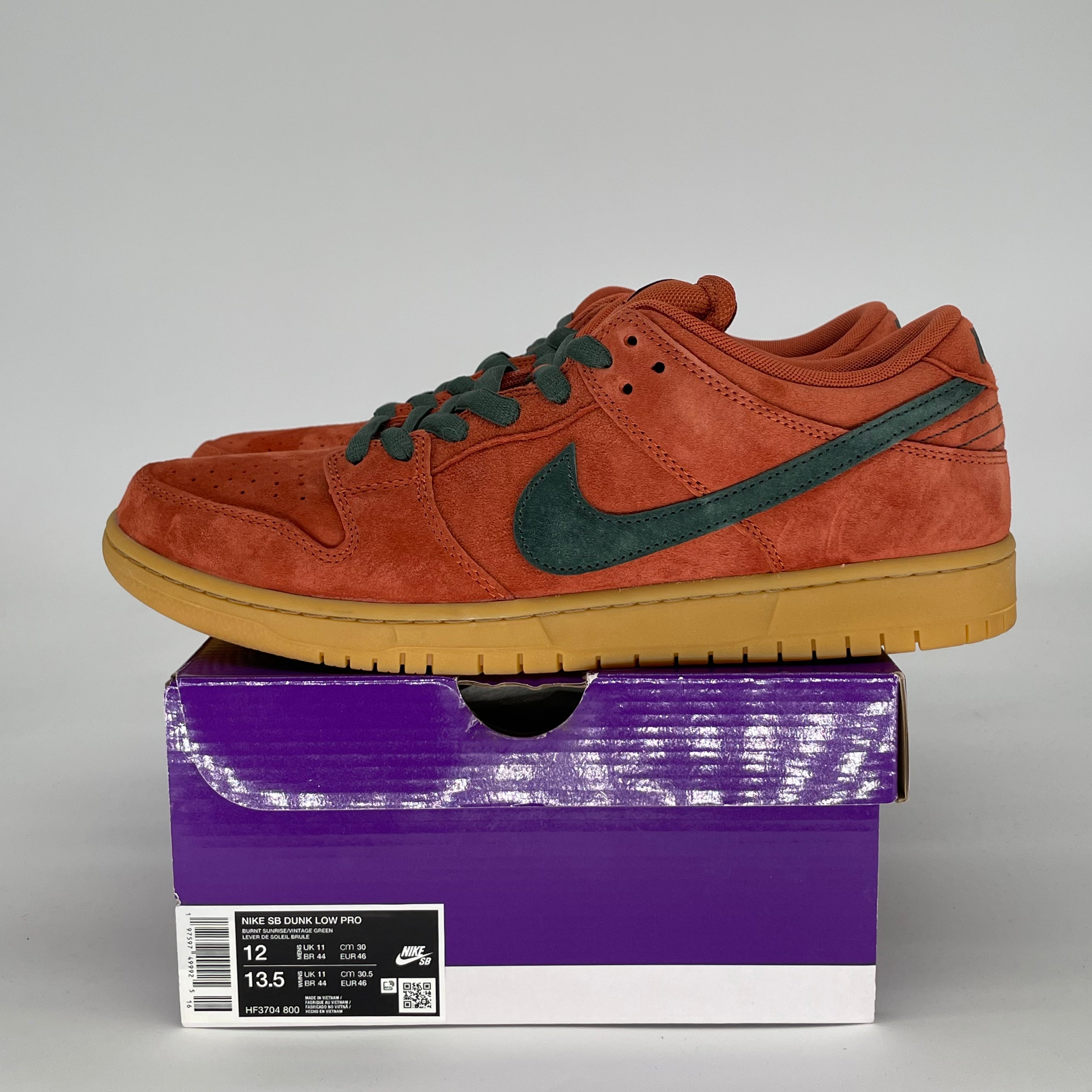 NIKE SB DUNK LOW BURNT SUNRISE HF3704-800 SIZE 12/13.5W