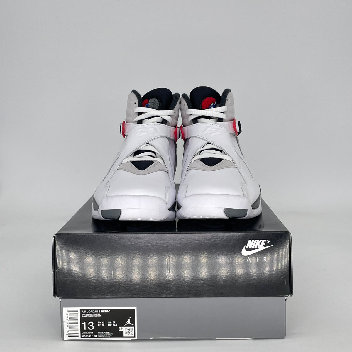 Jordan 8 Retro White True Red (2025)