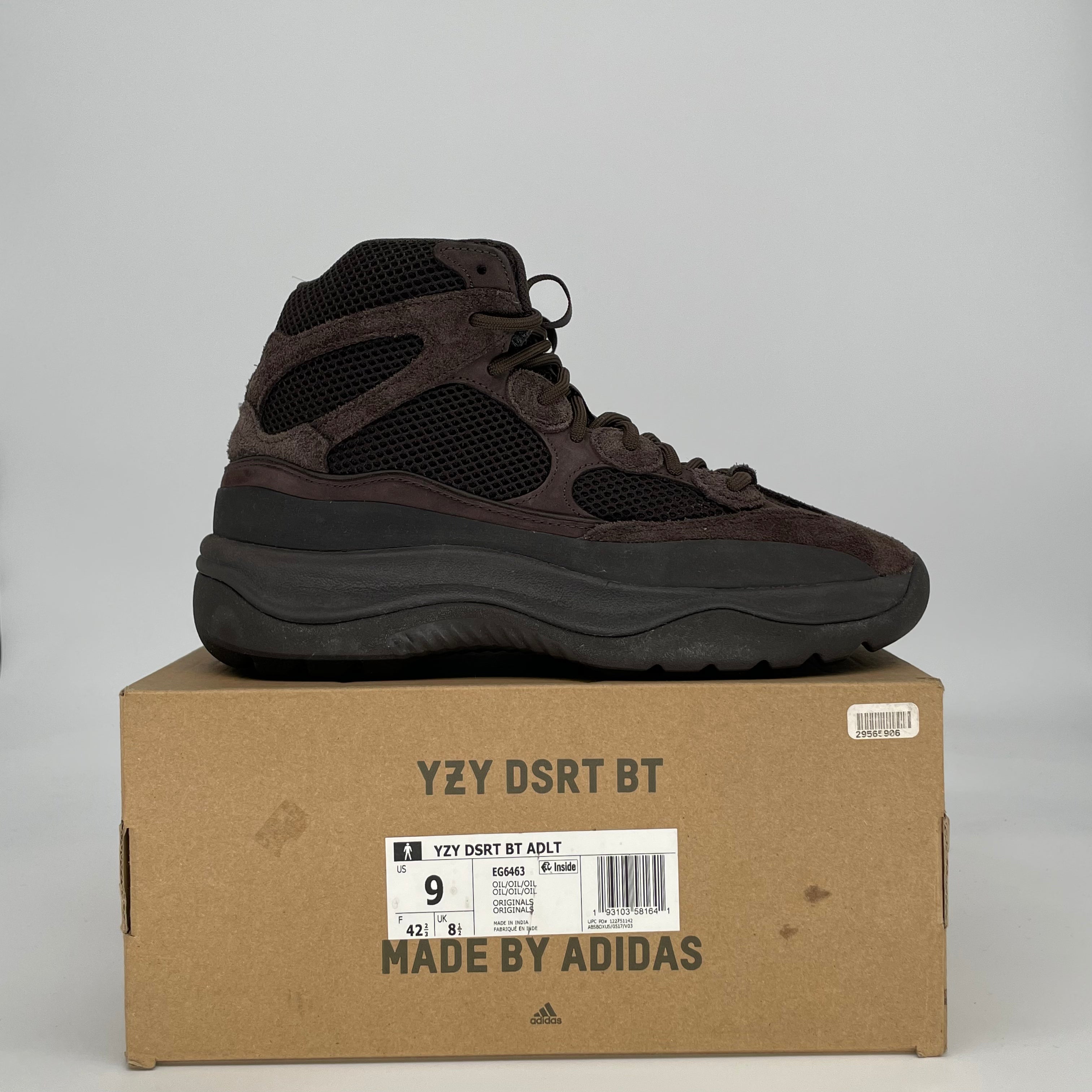 ADIDAS YEEZY DESERT BOOT OIL EG6463 SIZE 9/10.5W