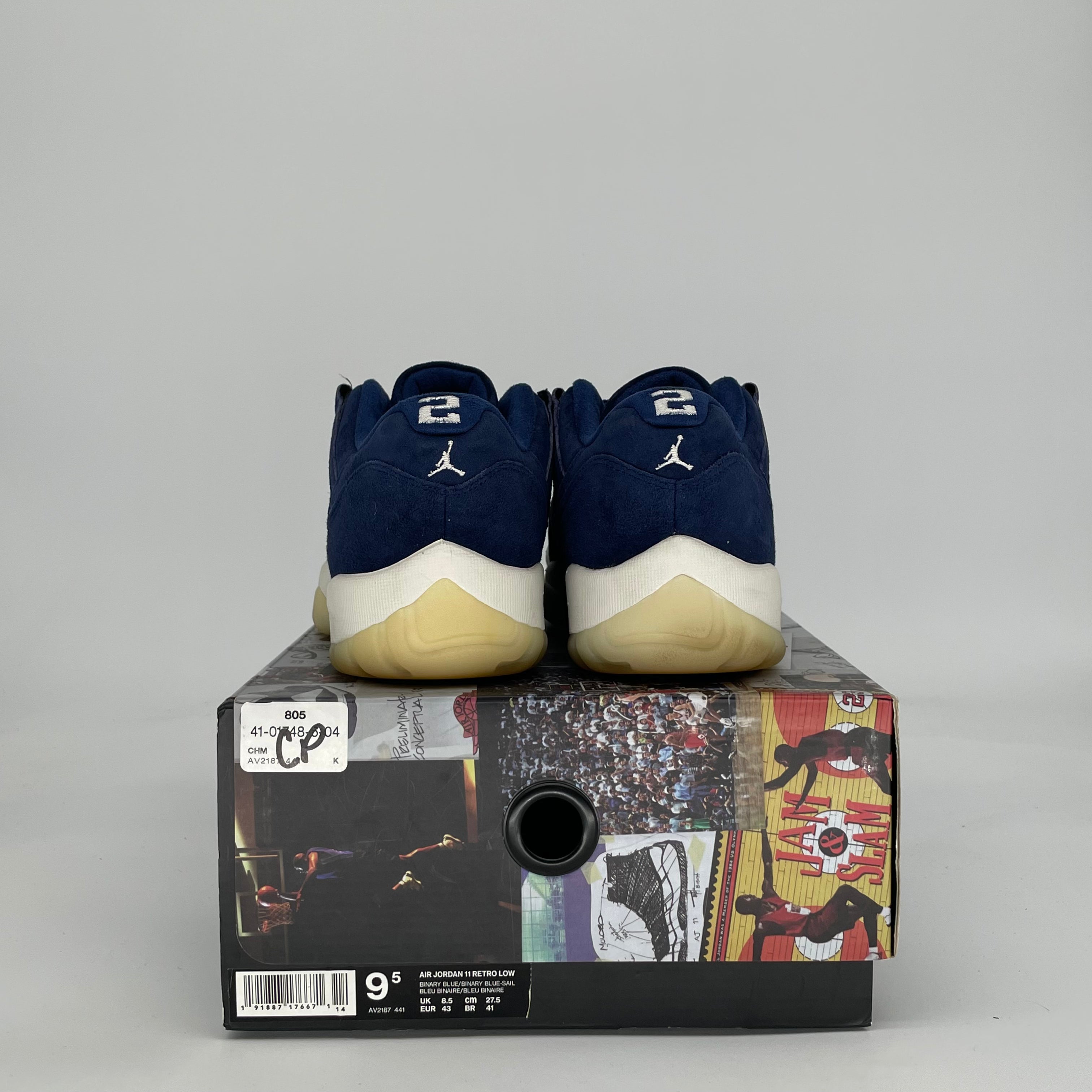 AIR JORDAN 11 LOW DEREK JETER RE2PECT AV2187-441 SIZE 9.5/11W