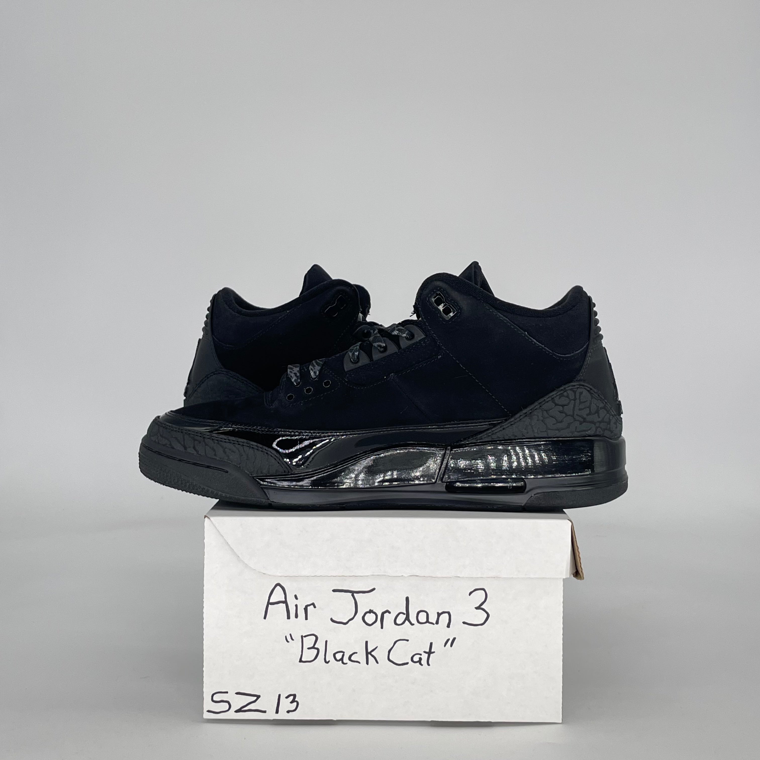AIR JORDAN 3 BLACK CAT CT8532-001 SIZE 13/14.5W