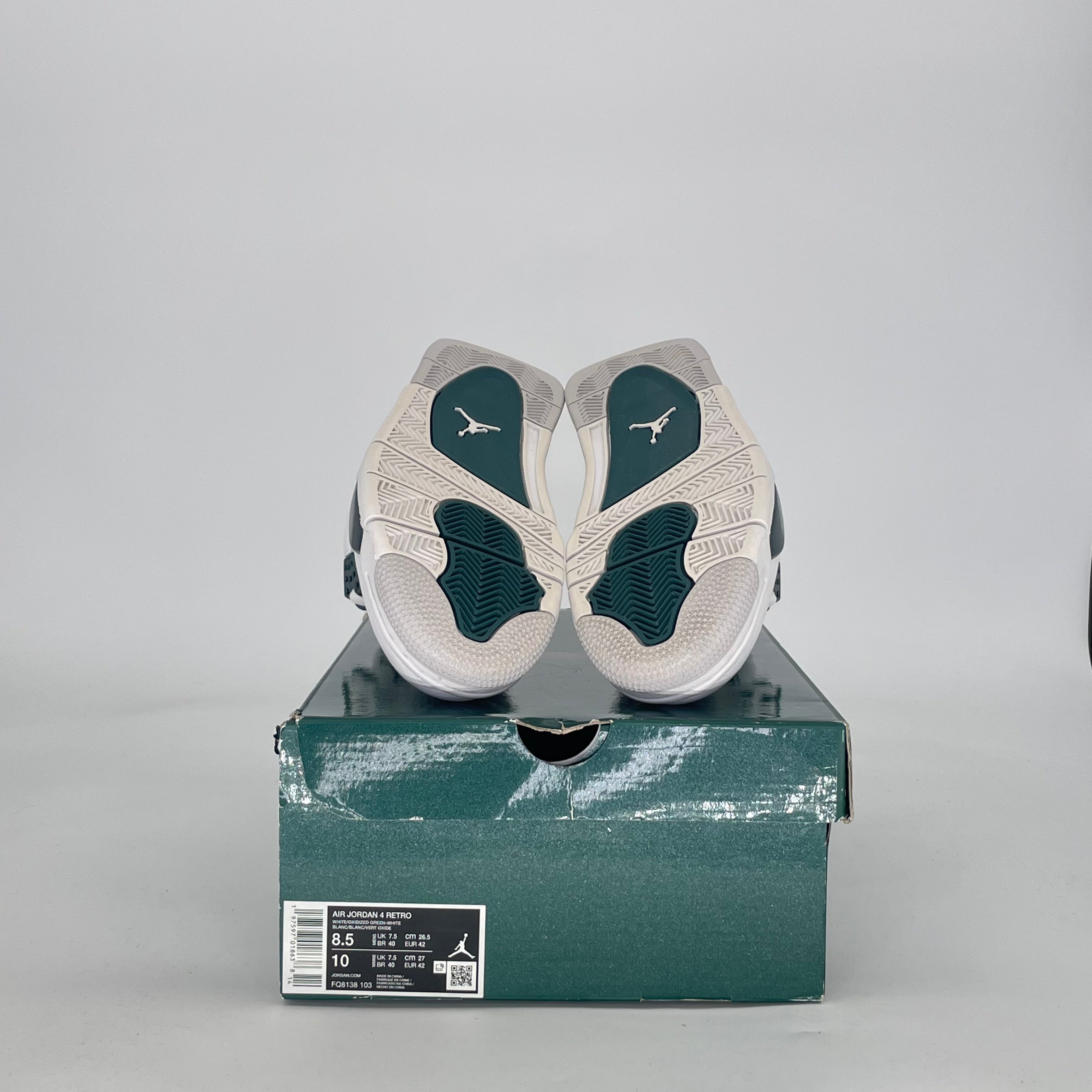 AIR JORDAN 4 OXIDIZED GREEN FQ8138-103 SIZE 8.5/10W