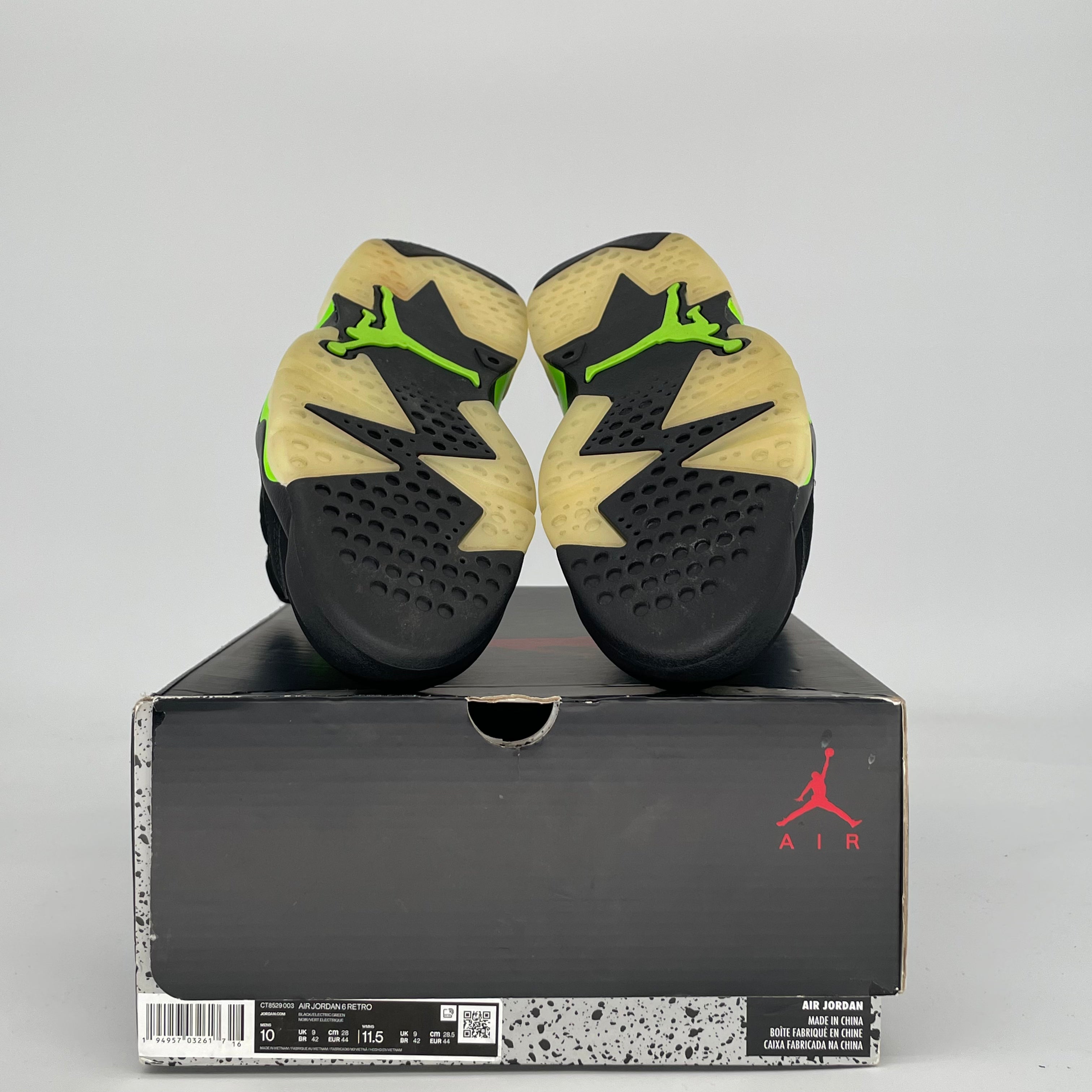 AIR JORDAN 6 ELECTRIC GREEN CT8529-003 SIZE 10/11.5W
