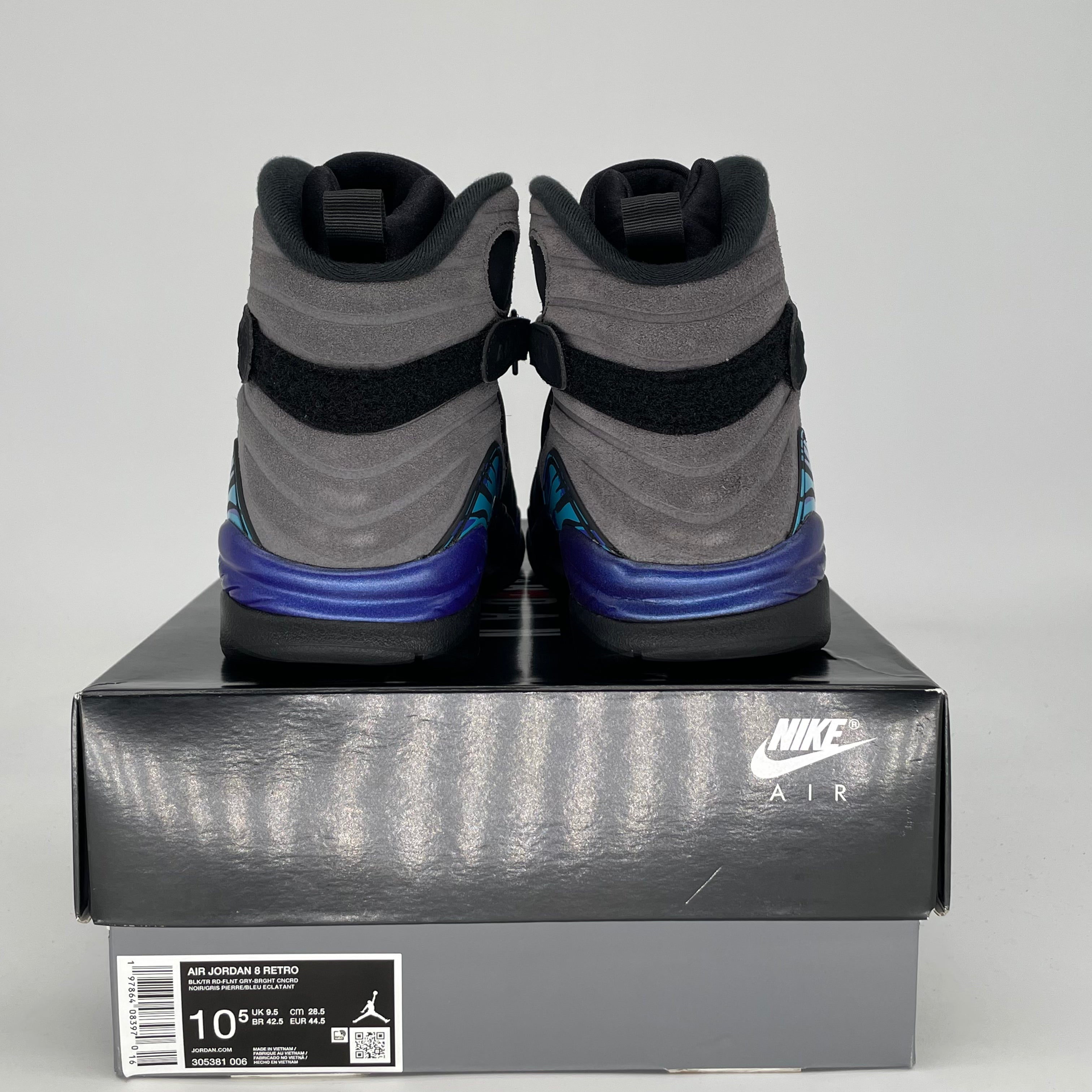 AIR JORDAN 8 AQUA 305381-006 SIZE 10.5/12W