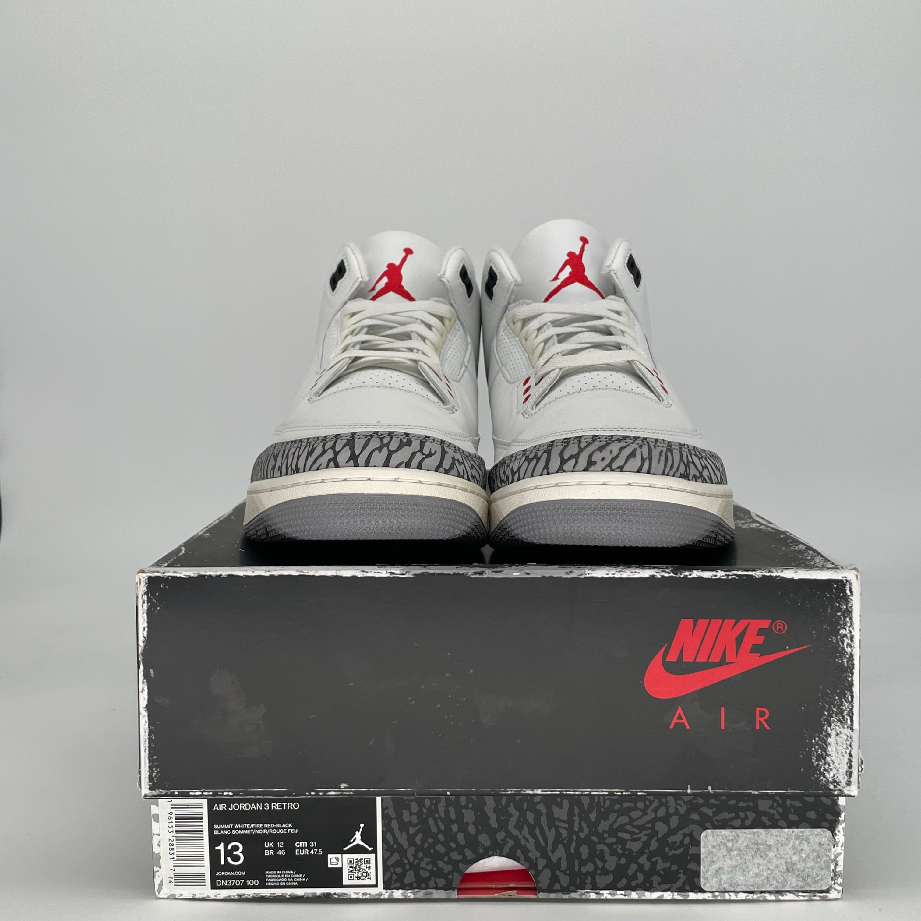 AIR JORDAN 3 WHITE CEMENT REIMAGINED DN3707-100 SIZE 13/14.5W