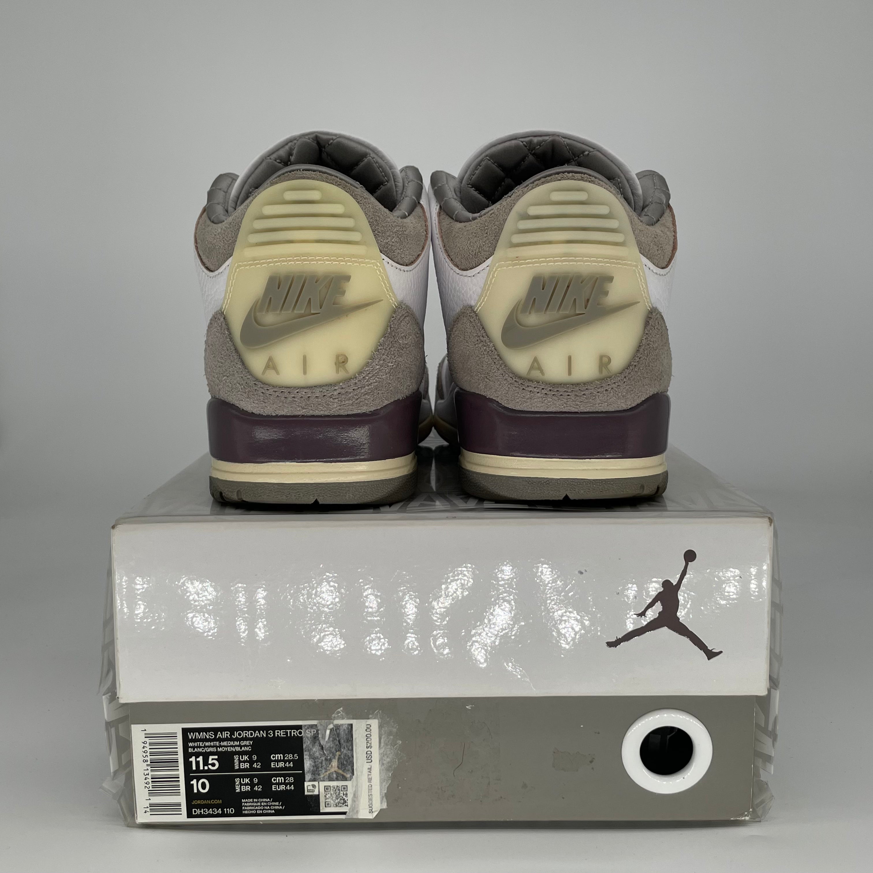 AIR JORDAN 3 A MA MANIERE W DH3434-110 SIZE 10.5/11.5W
