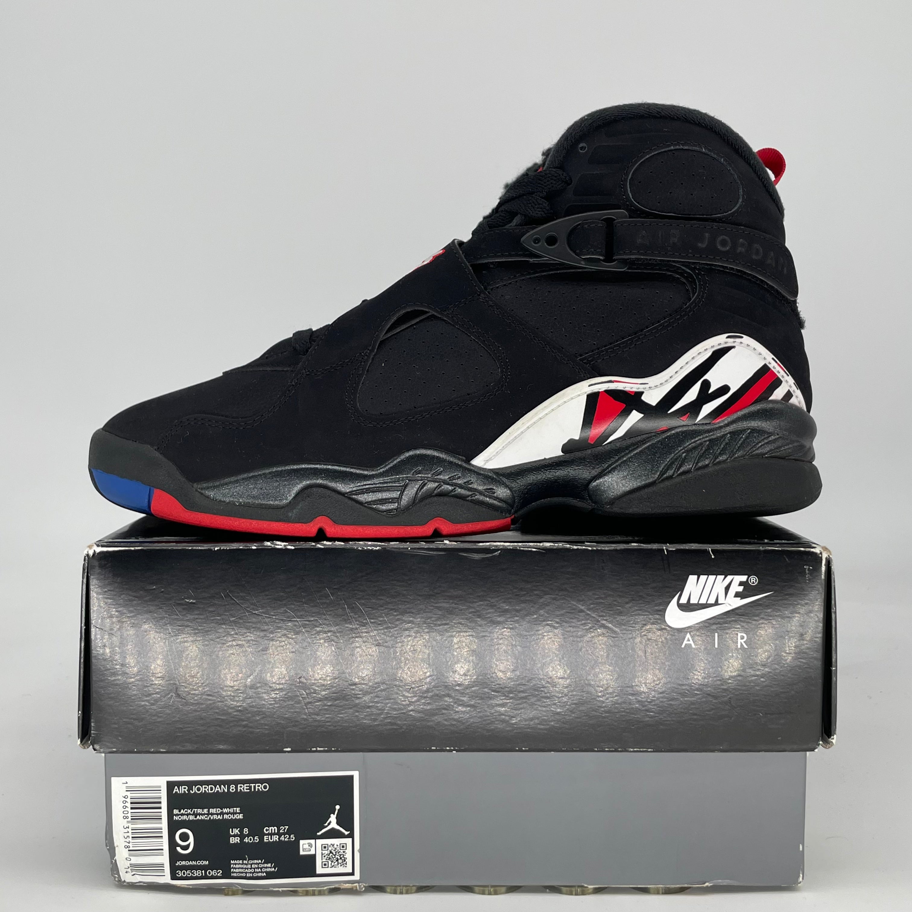 AIR JORDAN 8 PLAYOFFS 305381-062 SIZE 9/10.5W