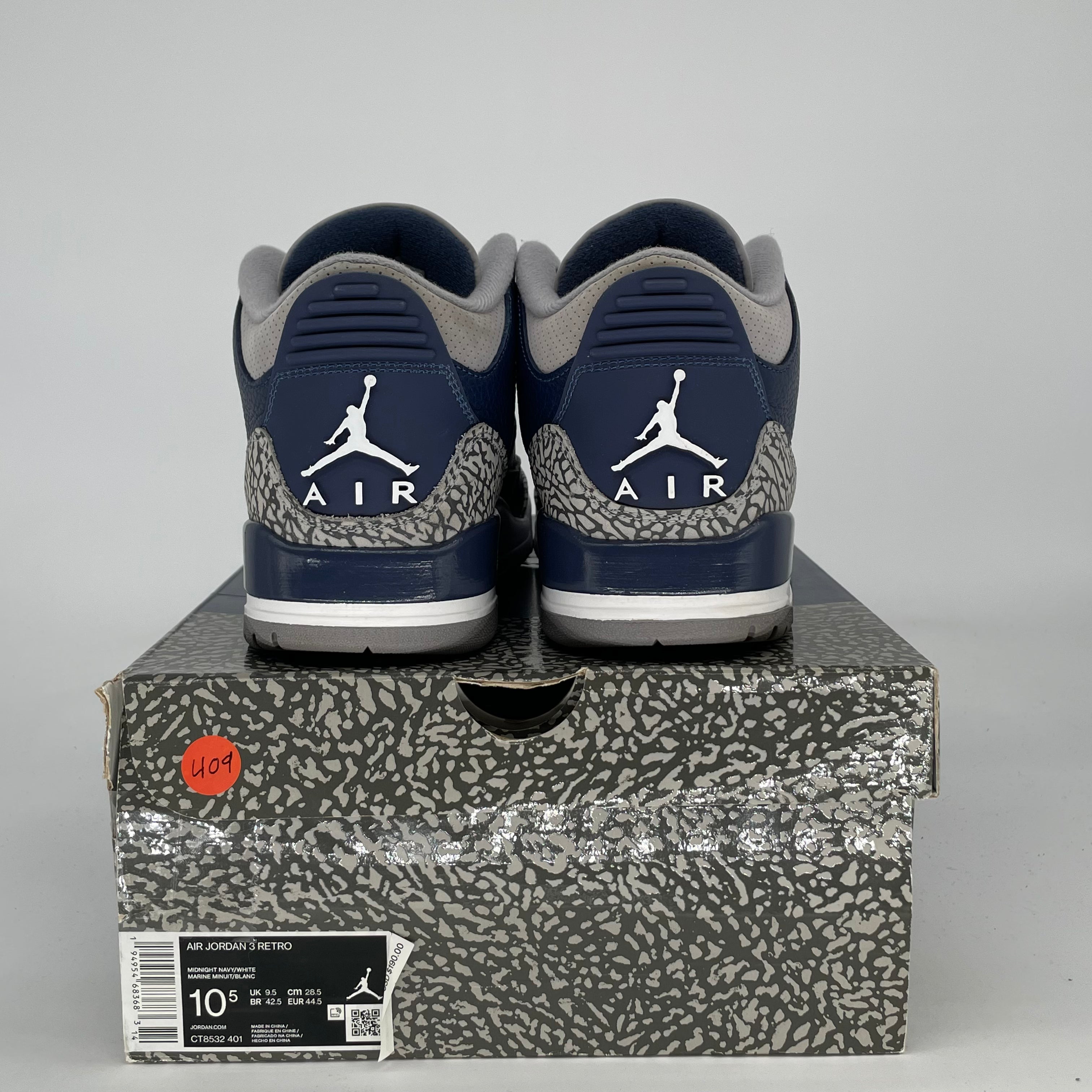 AIR JORDAN 3 GEORGETOWN CT8532-401 SIZE 10.5/12W