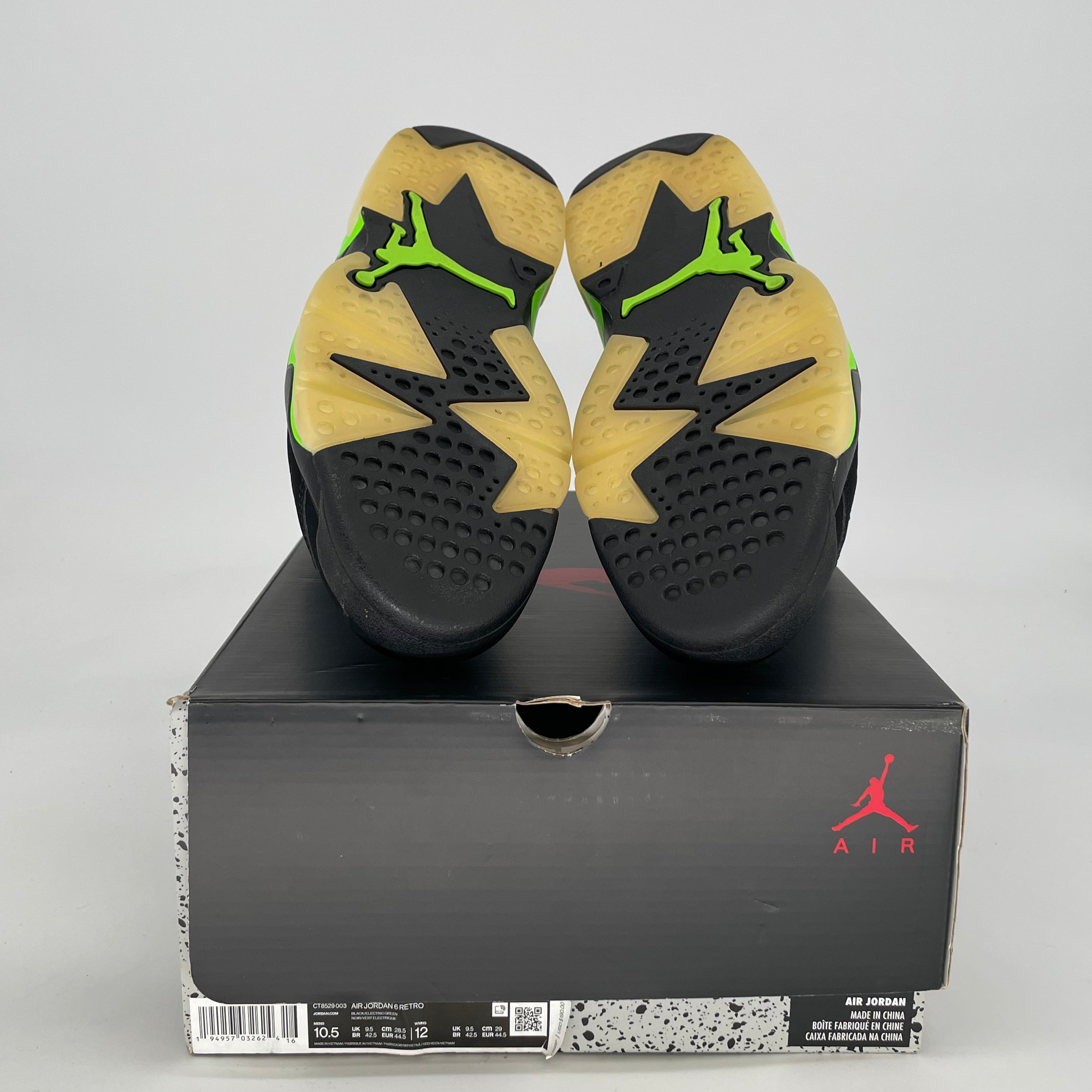AIR JORDAN 6 ELECTRIC GREEN CT8529-003 SIZE 10.5/12W