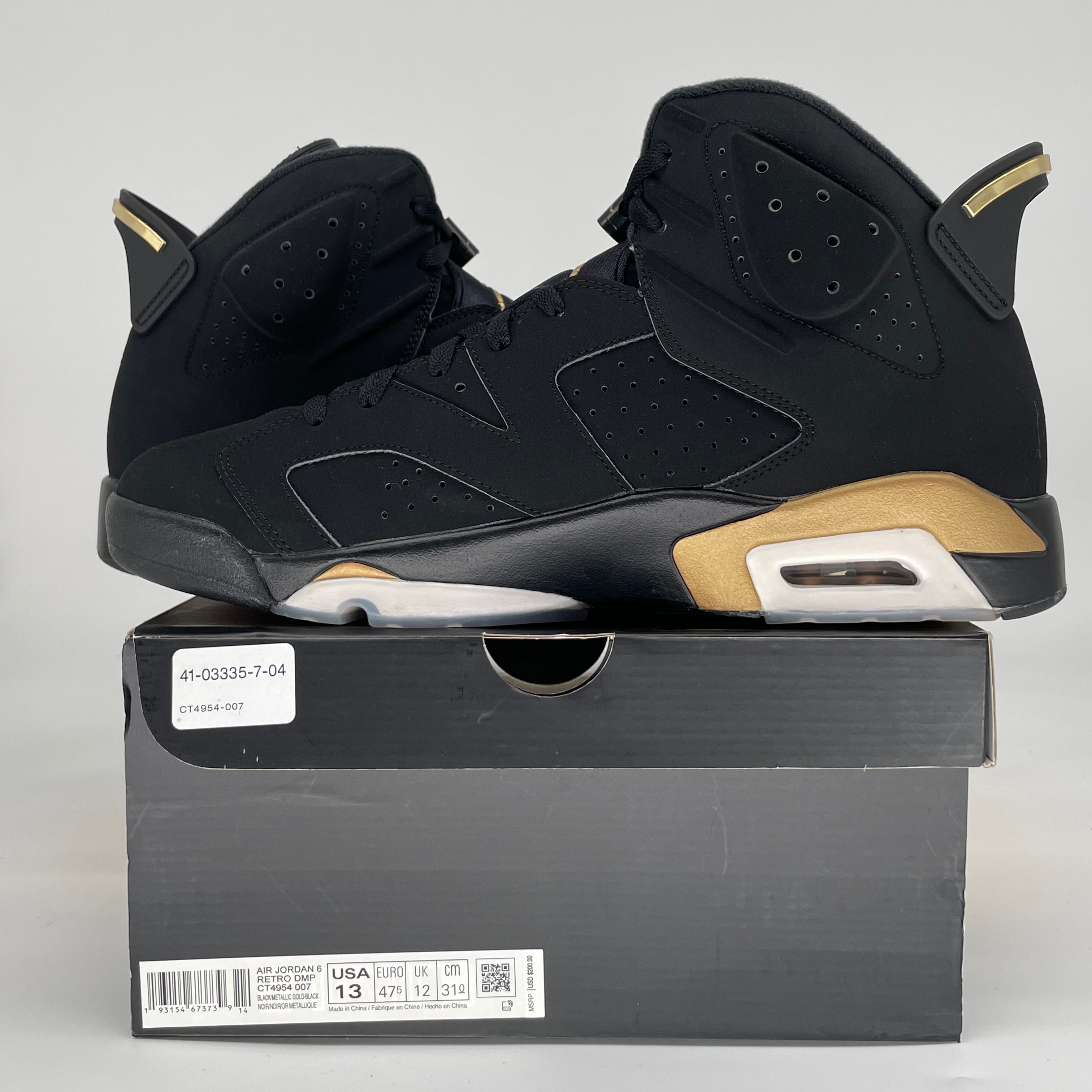 AIR JORDAN 6 DMP CT4954-007 SIZE 13/14.5W