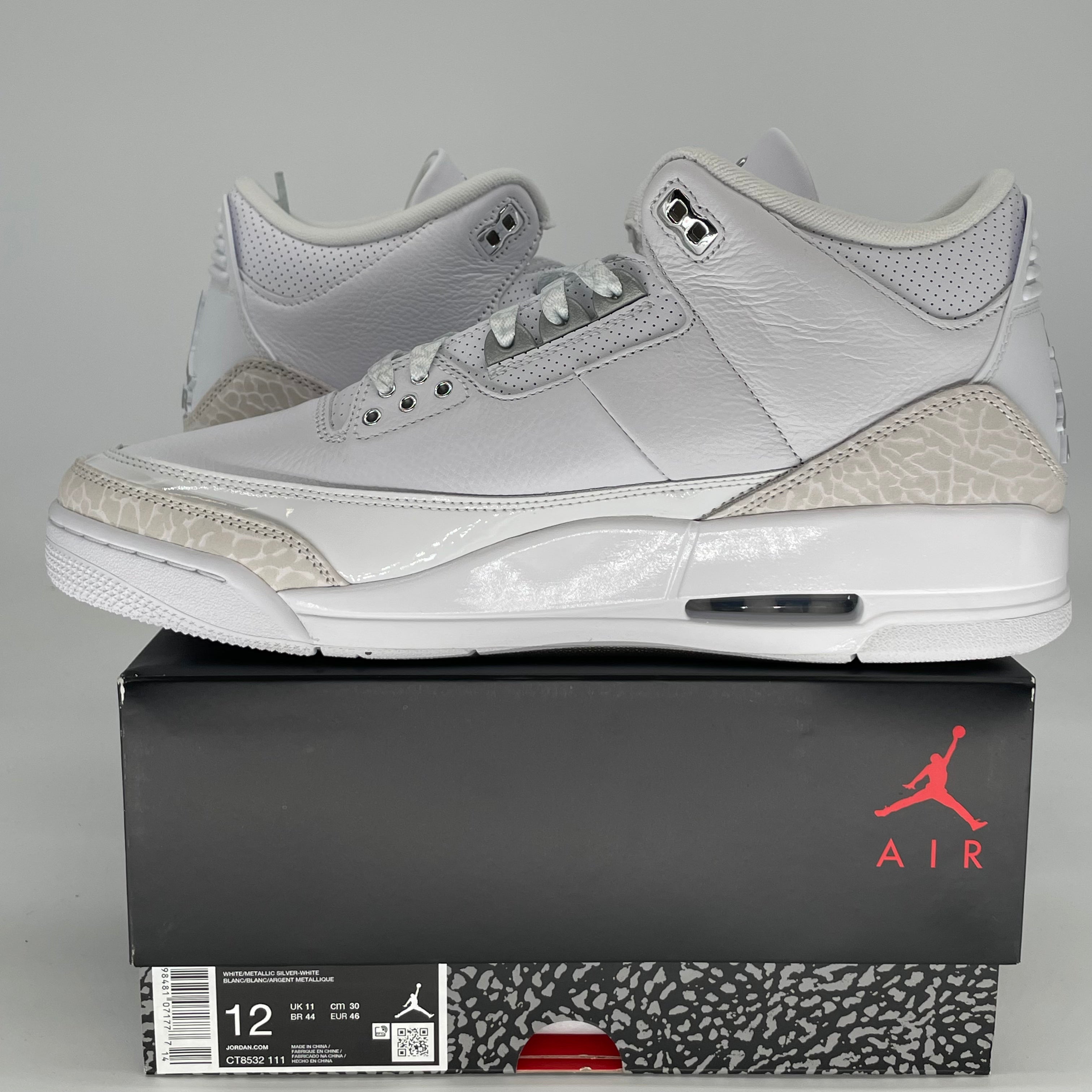 AIR JORDAN 3 PURE MONEY CT8532-111 SIZE 12/13.5W