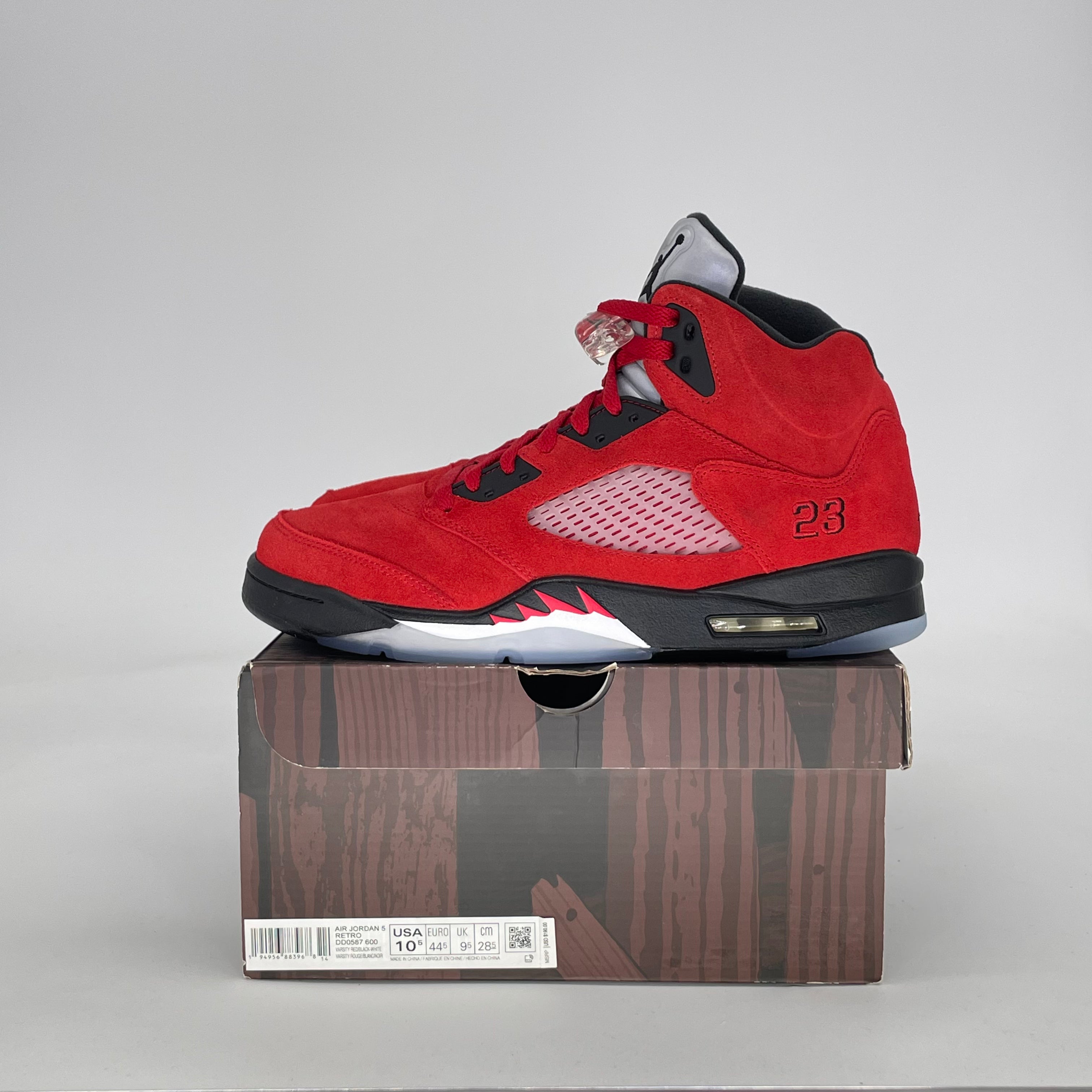 AIR JORDAN 5 RAGING BULL RED (2021) DD0587-600 SIZE 10.5/12W