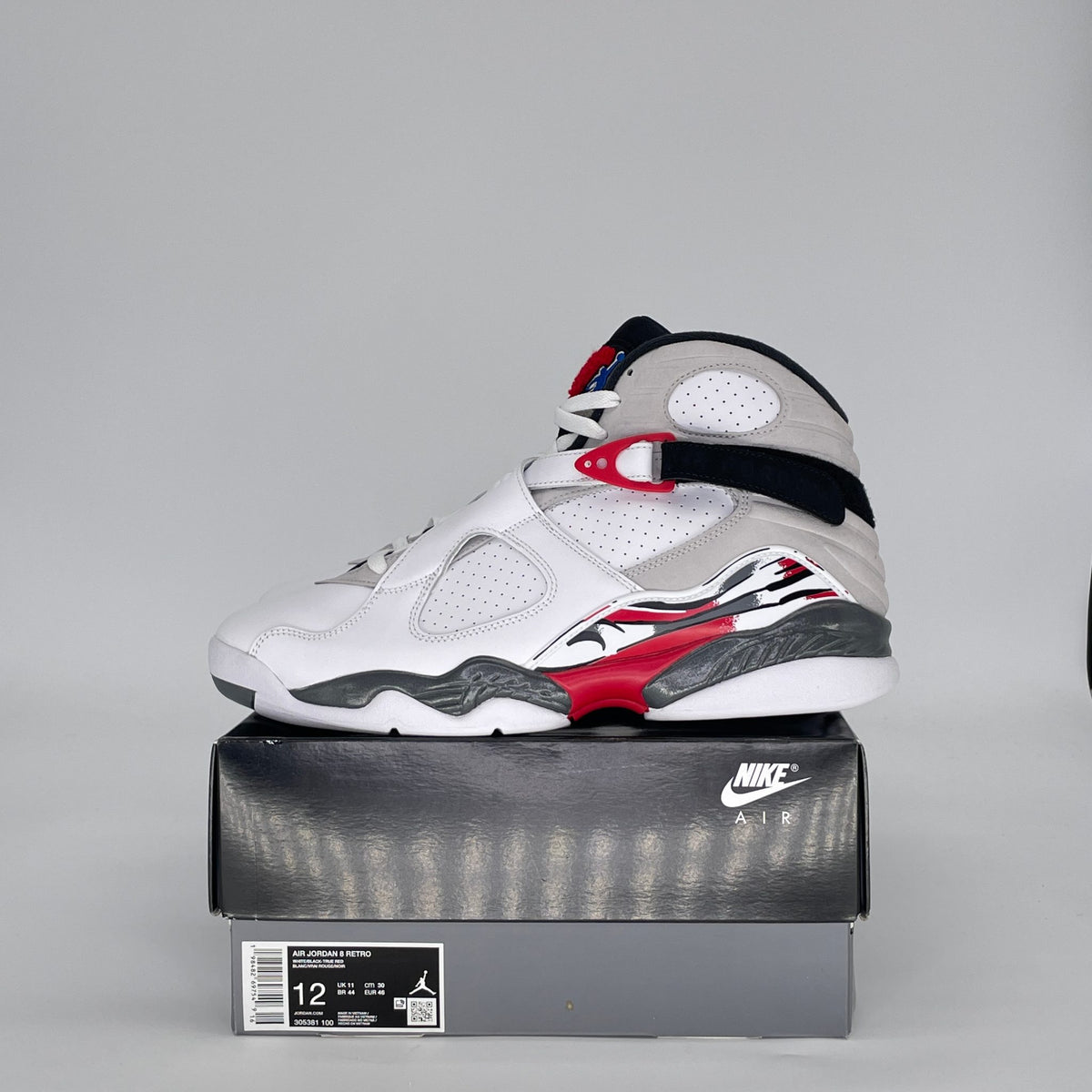Jordan 8 Retro White True Red (2025)