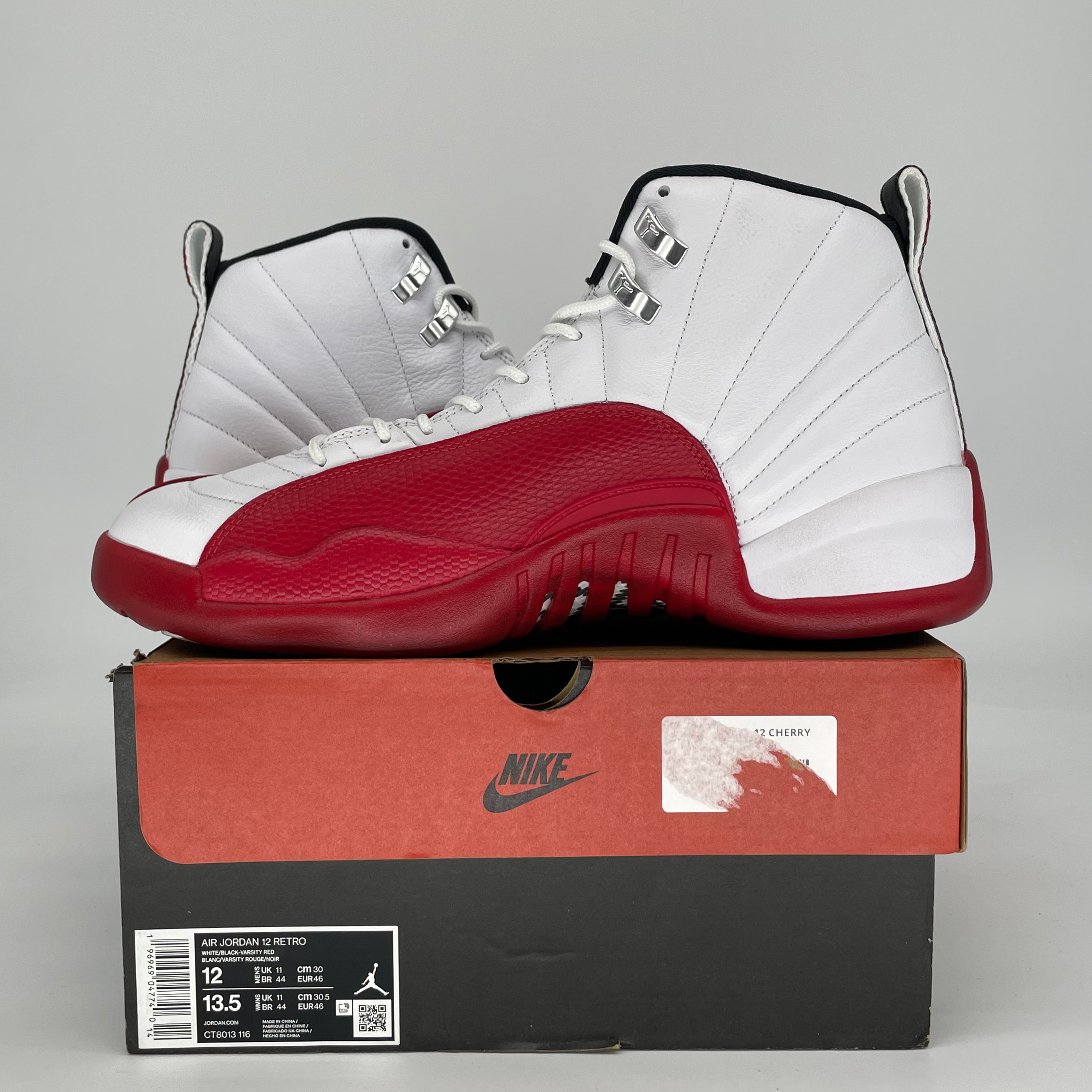 AIR JORDAN 12 CHERRY CT8013-116 SIZE 12/13.5W