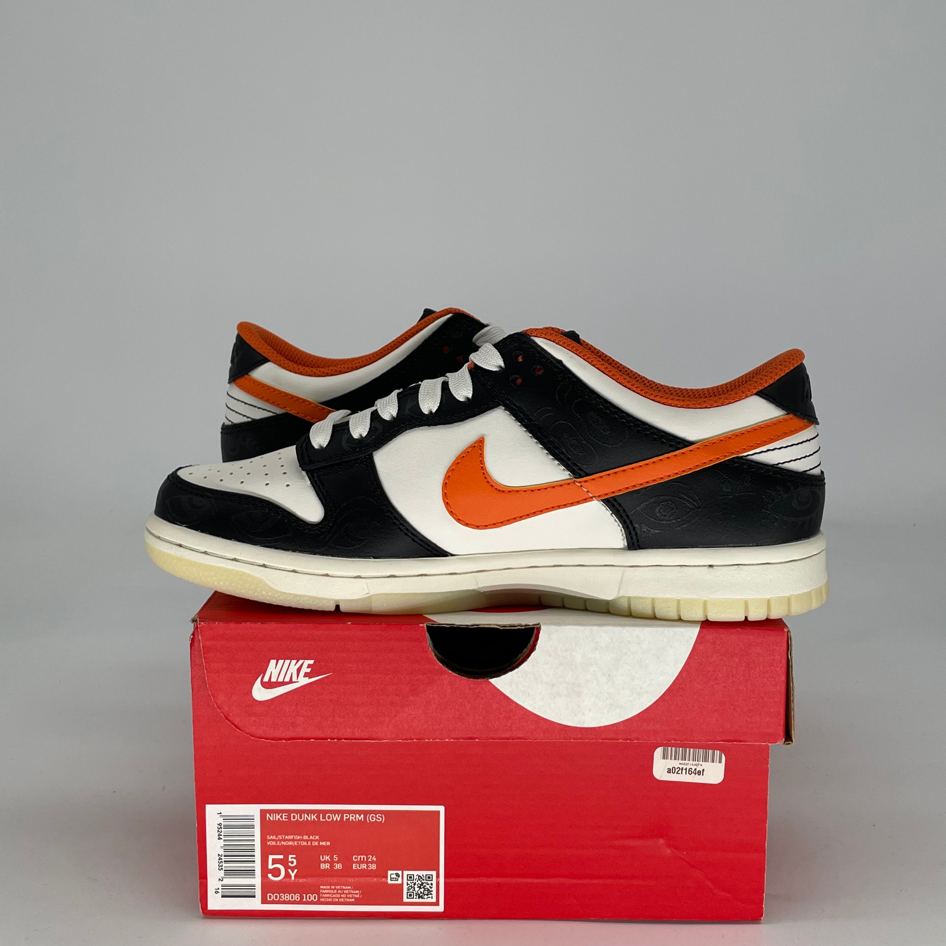 NIKE DUNK LOW HALLOWEEN DO3806-100 SIZE 5.5/7W