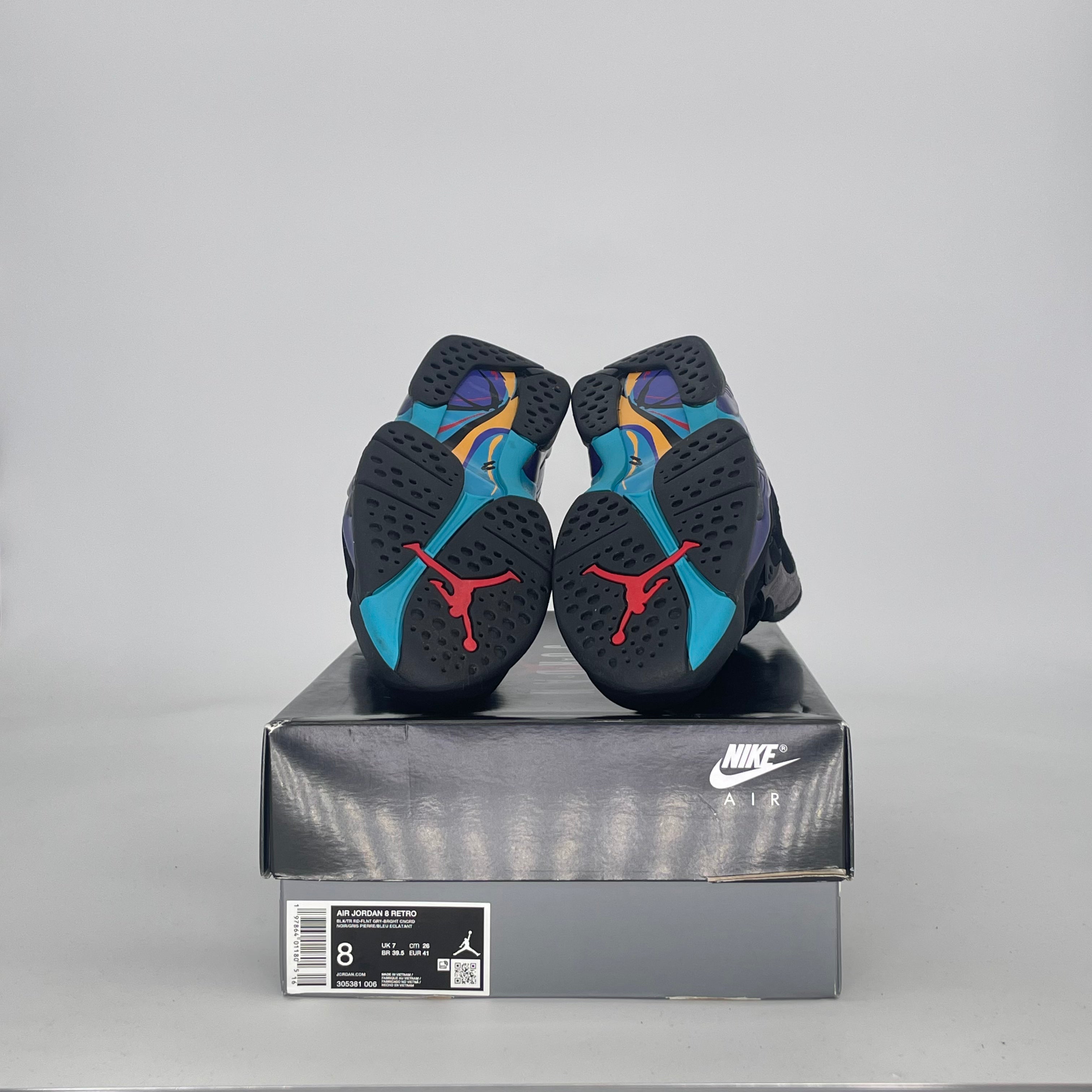 AIR JORDAN 8 AQUA 305381-006 SIZE 8/9.5W
