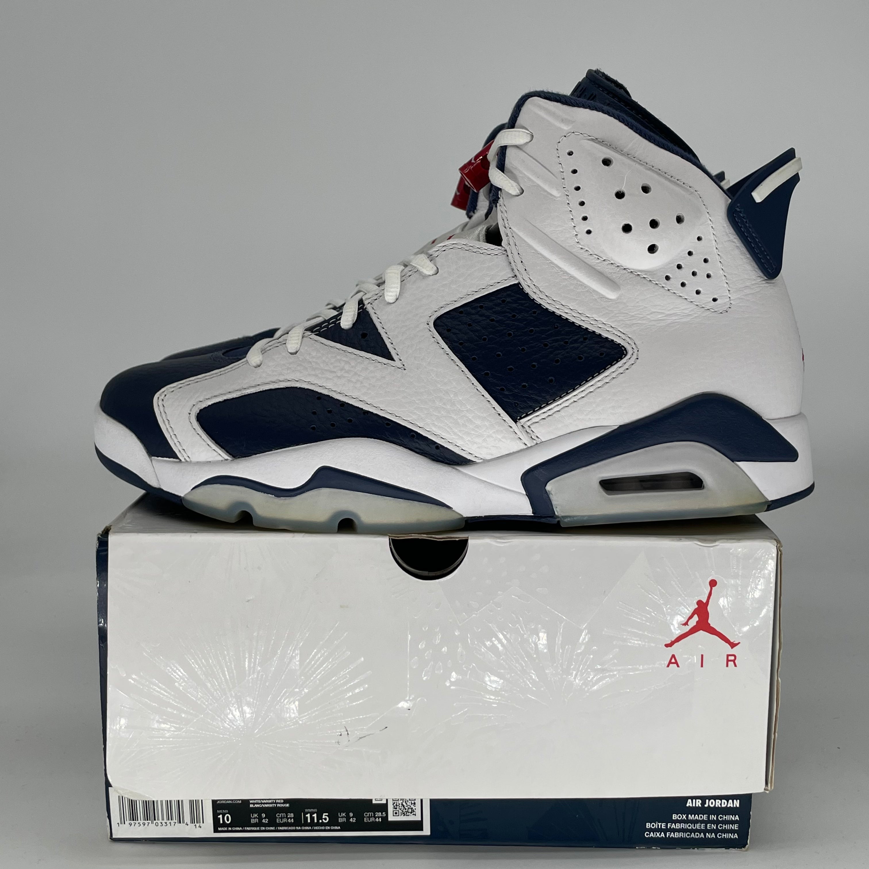 AIR JORDAN 6 OLYMPIC CT8529-164 SIZE 10/11.5W