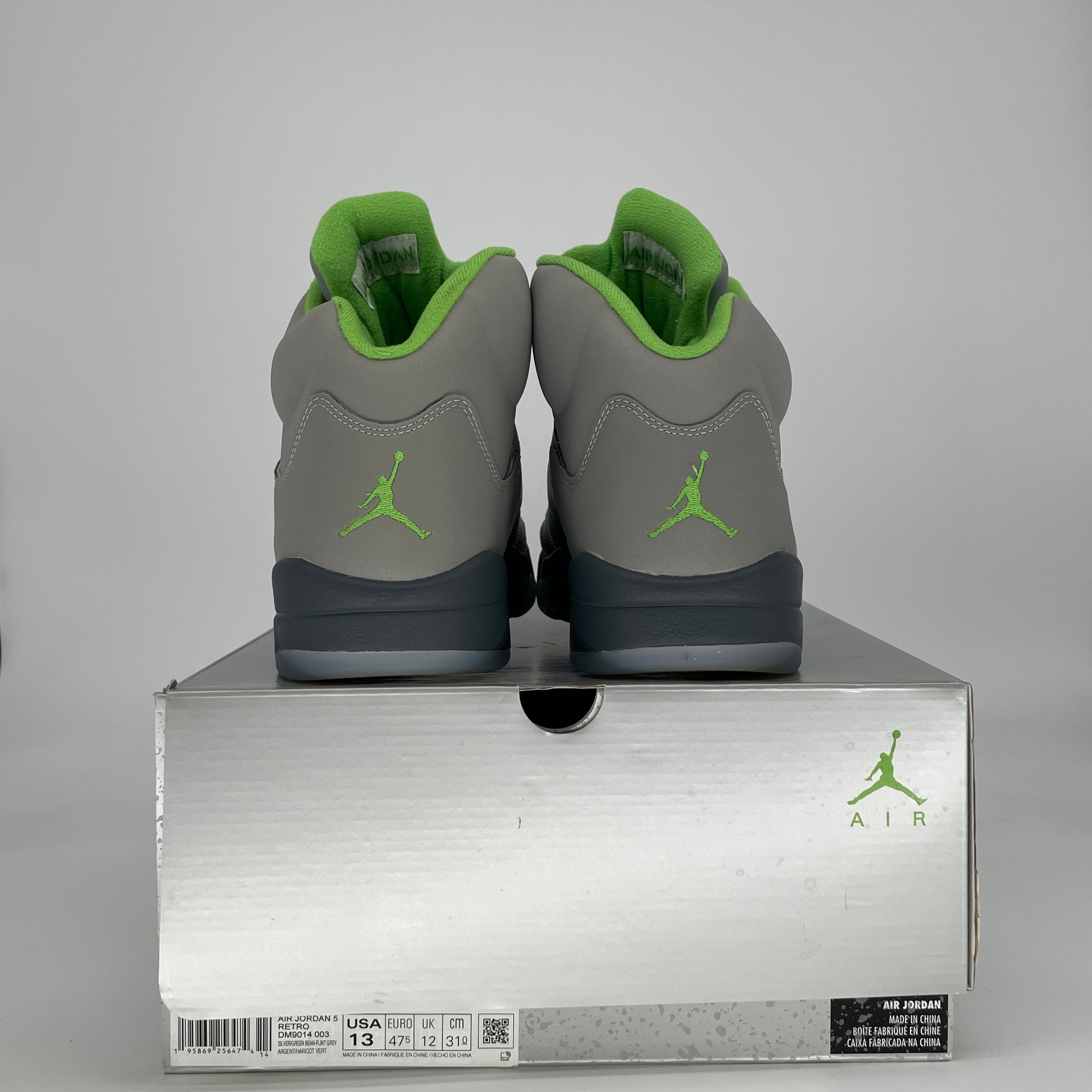 AIR JORDAN 5 GREEN BEAN DM9014-003 SIZE 13/14.5W